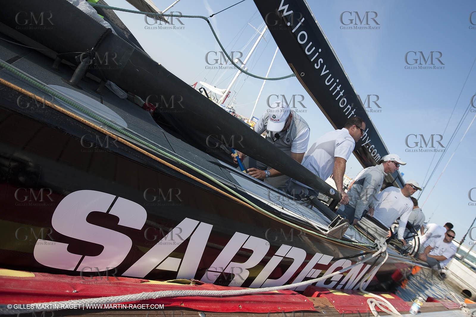 19 05 2010 - La Maddalena (ITA, Sardinia) Louis Vuitton Trophy - BMW ORACLE Racing - Training