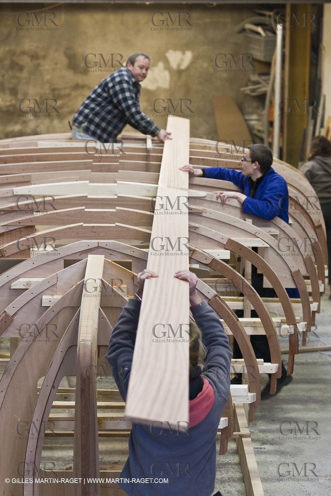 18 01 2012 - Marseille (FRA,13) - Alcyon construction at Carènes boat yard