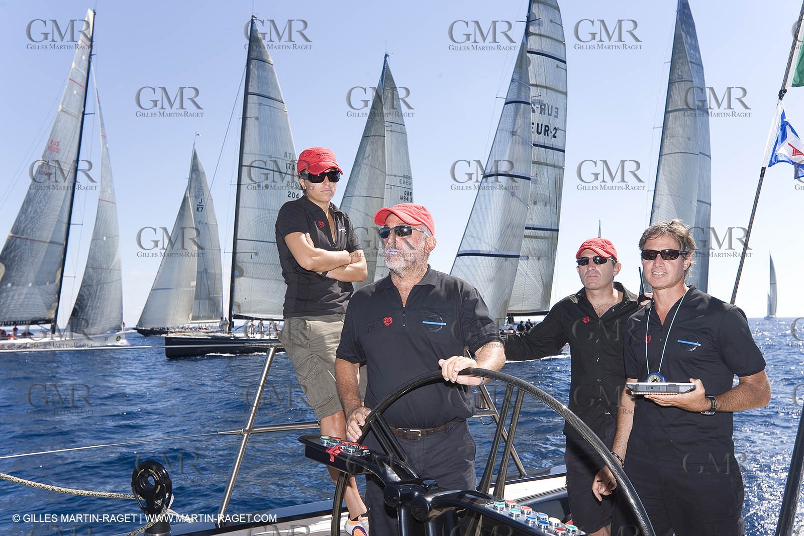 03 09 06 - Porto Cervo (Sardinia) - Maxi World Cup 2006 - Onboard Wally 90 Tango