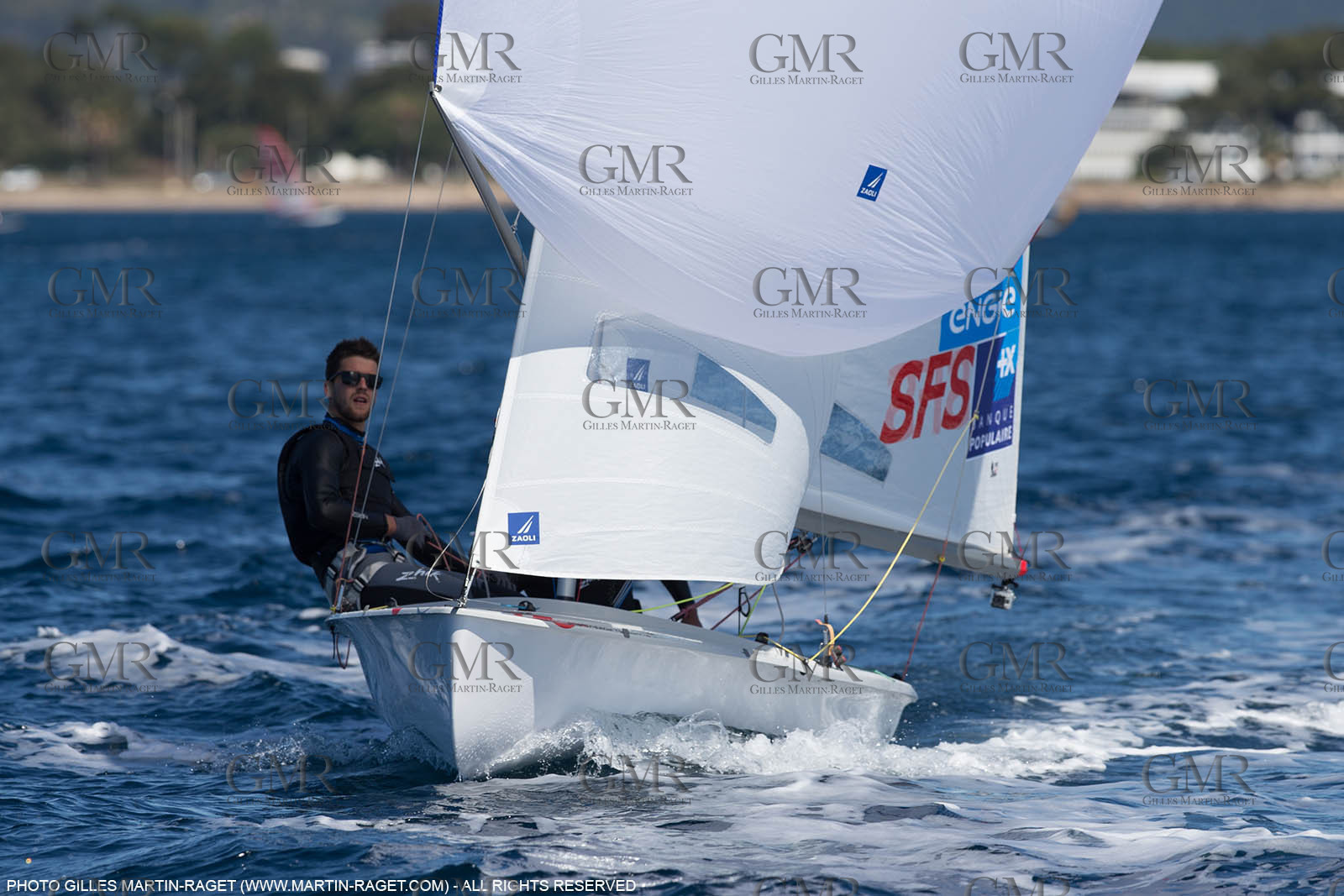 25 04 2016, Hyères (FRA,83), Jeux Olympiques Rio 2016, voile, 470, Sofian Bouvet   Jeremie Mion, SFS Voile