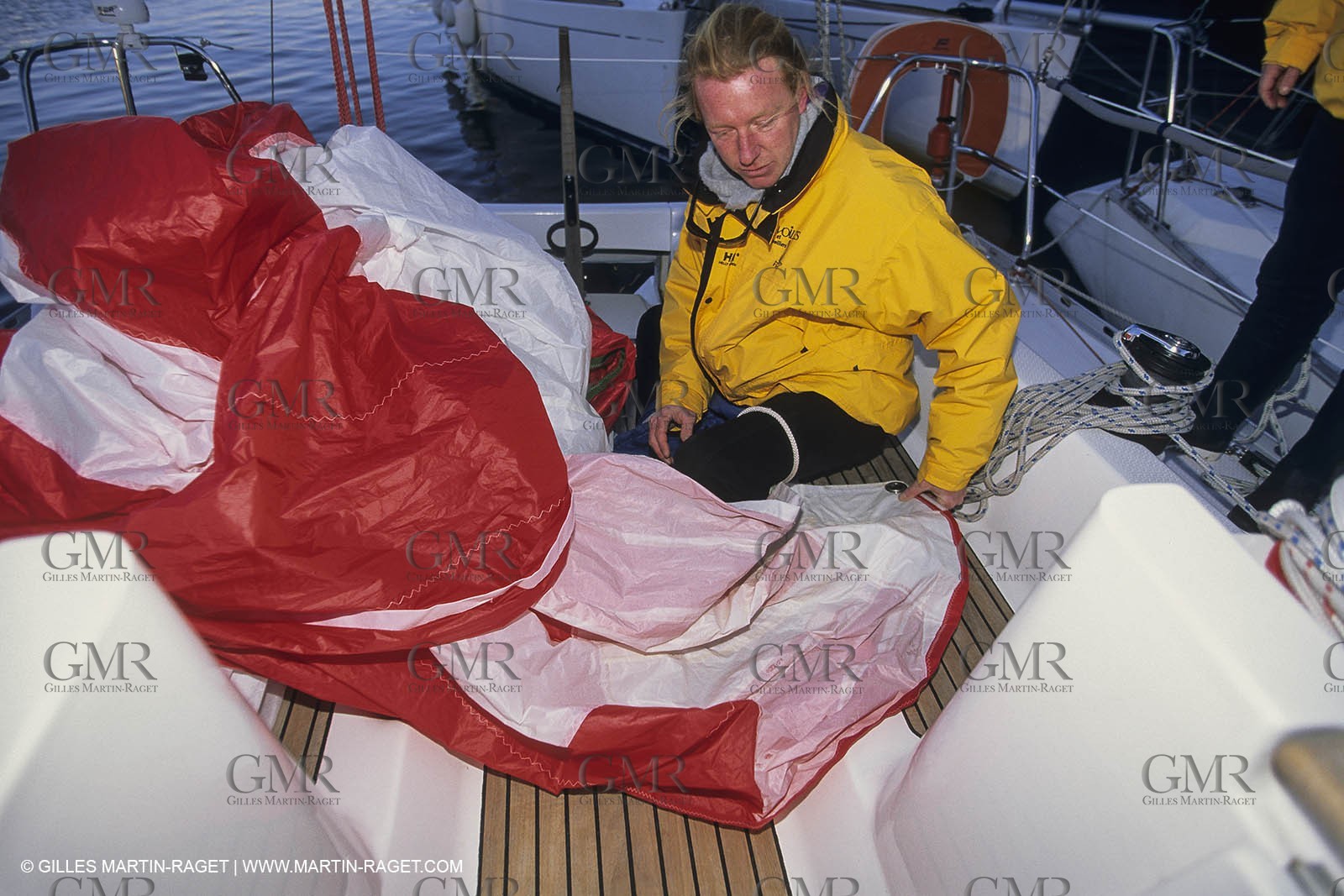 Voile, croisière, personnages, hommes