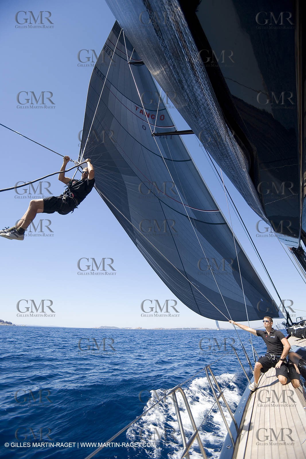 03 09 06 - Porto Cervo (Sardinia) - Maxi World Cup 2006 - Onboard Wally 90 Tango