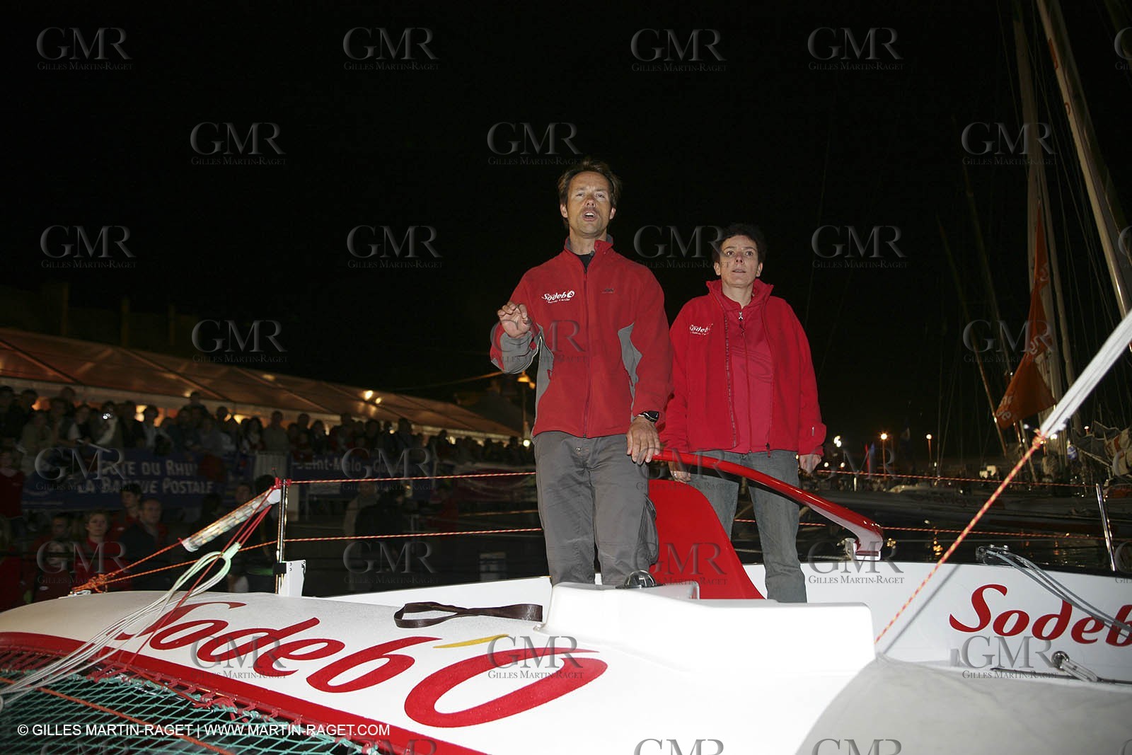 27 10 2006 - Saint Malo (FRA) - Route du Rhum 2006 - Thomas Coville - Sodeb'O - Lock passage