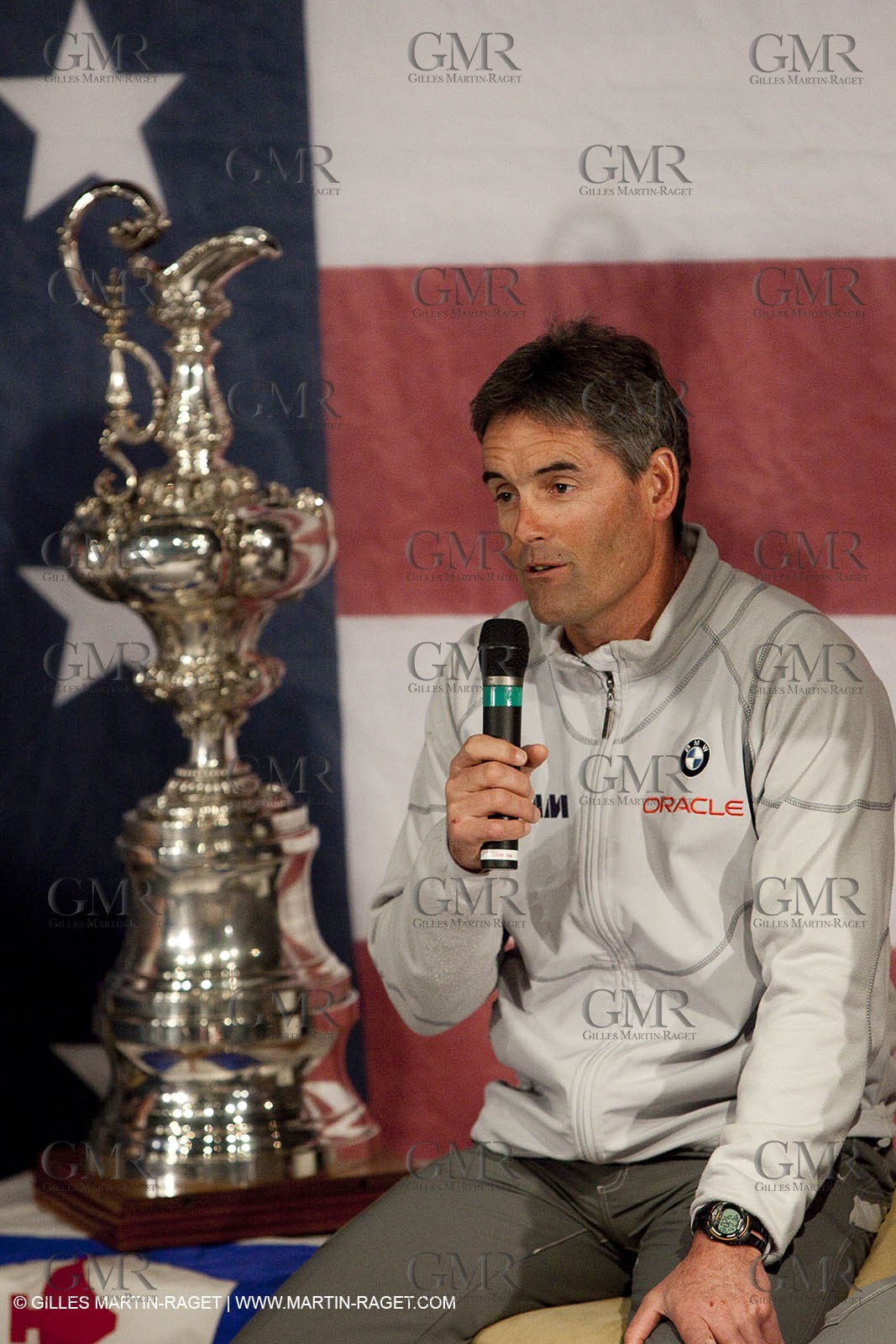 15 02 2010 - Valencia (ESP) - 34th America's Cup - Day 1 - Press conference - Russell Coutts