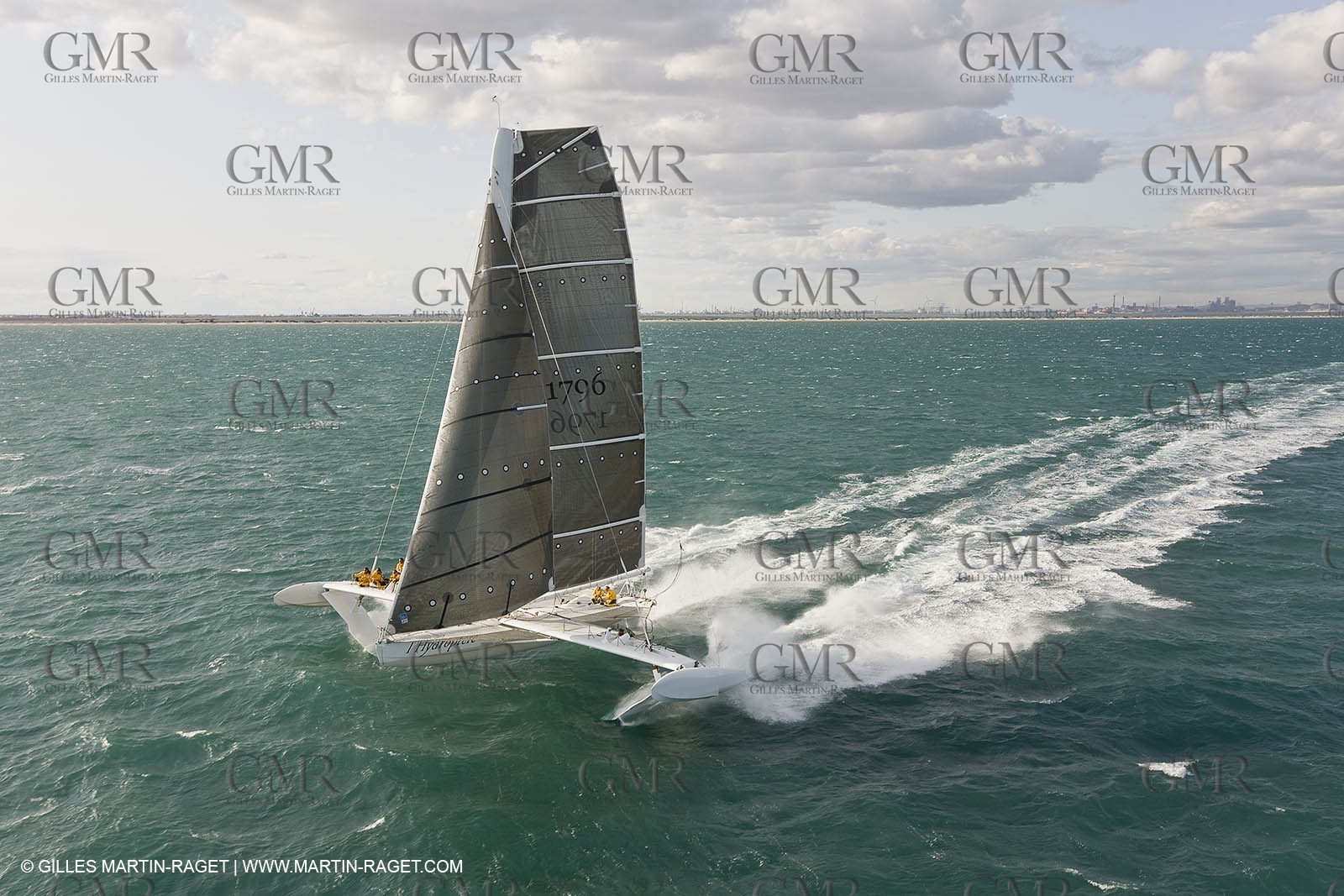 03 10 2008 - Fos   mer (FRA, 13) - L'Hydroptère - Tentative de record de vitesse