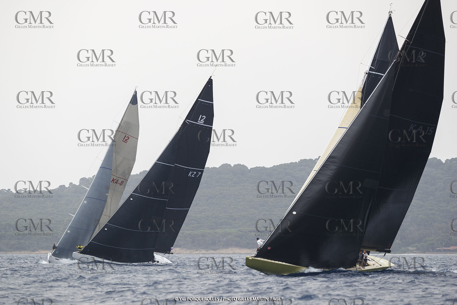 19 06 2024, Porquerolles Island (FRA), Championnat du monde des 12 m JI 2024, Race Day 1