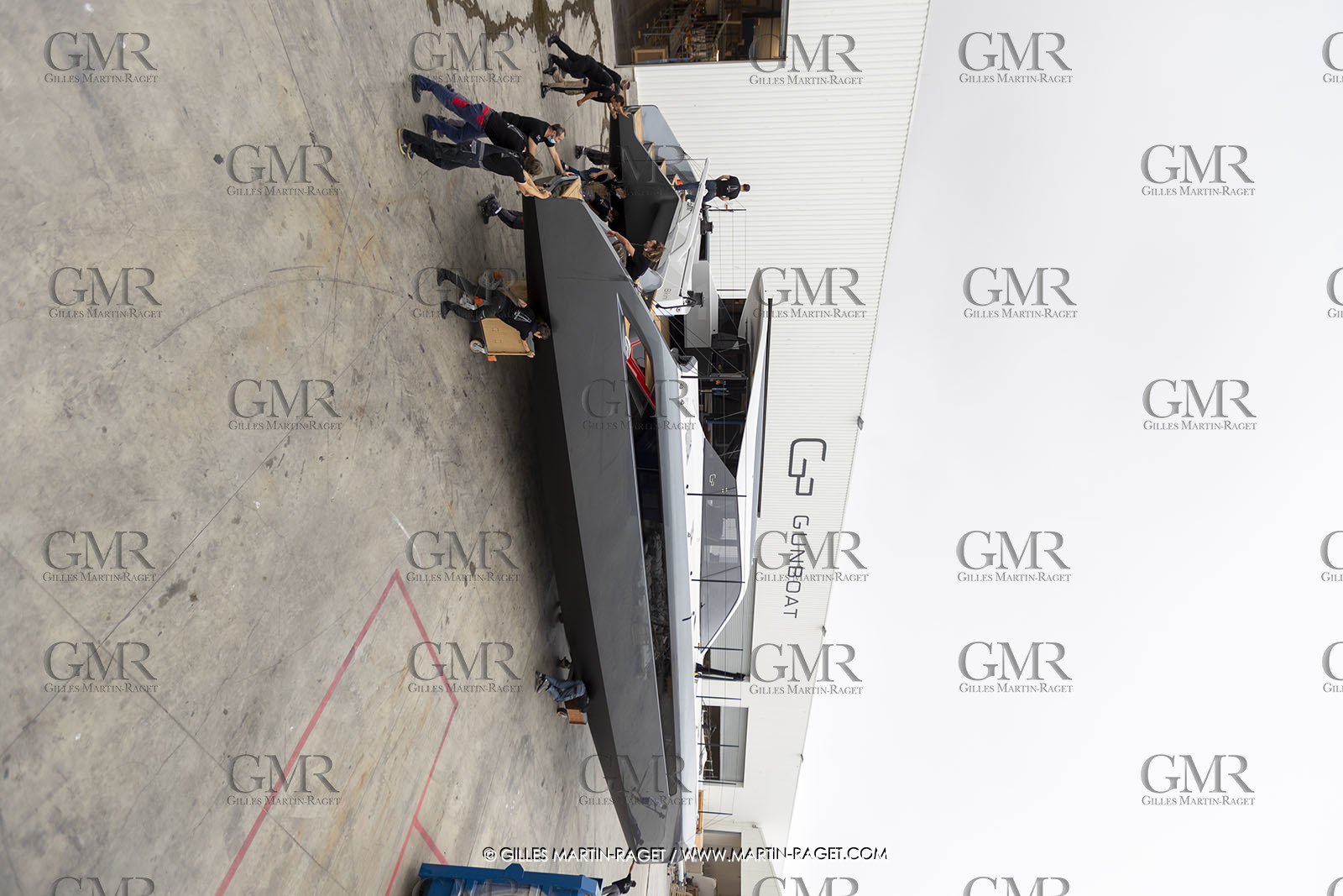 21 07 2020, La Grande Motte (FRA), Gunboat, Gunboat 68 SeaTilt out of the shed