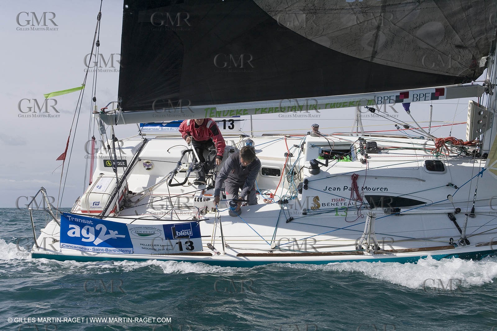 27 03 08- La Grande Motte- (FRA,34) Transat AG2R 2008- Jean-Paul Mouren- Laurent Pellecuer
