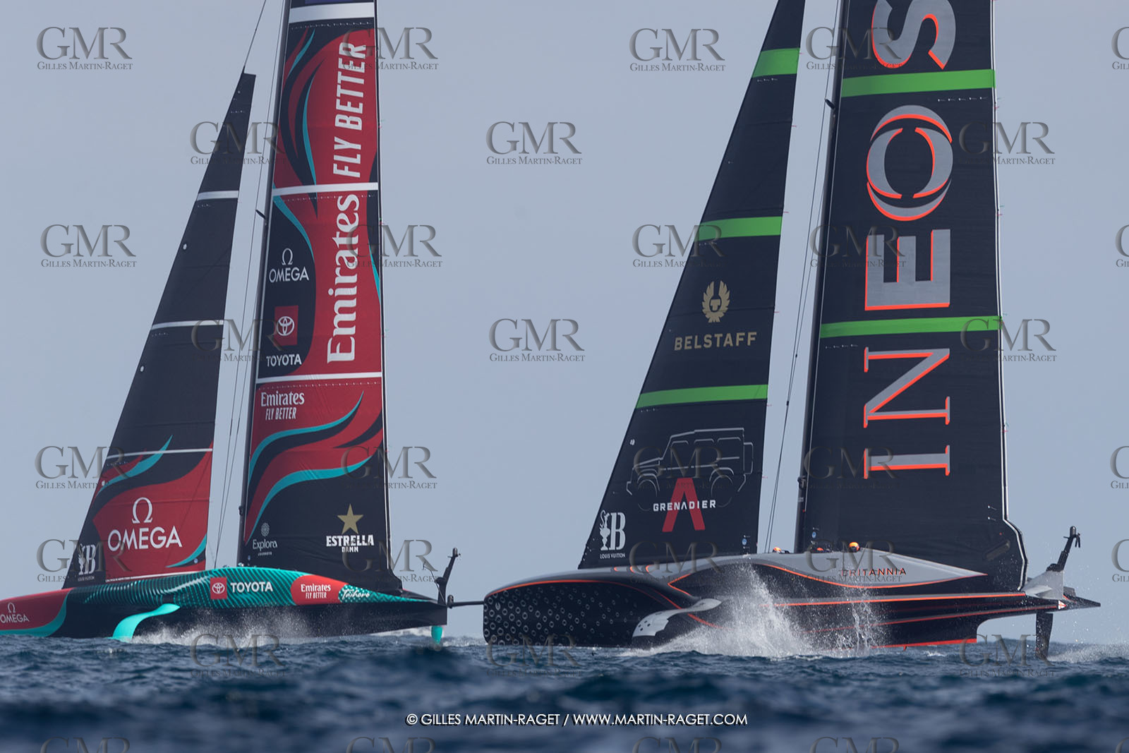 13 10 2024, Barcelona (ESP), Louis Vuitton 37th America's Cup, Final Match, Race Day 2, race 3