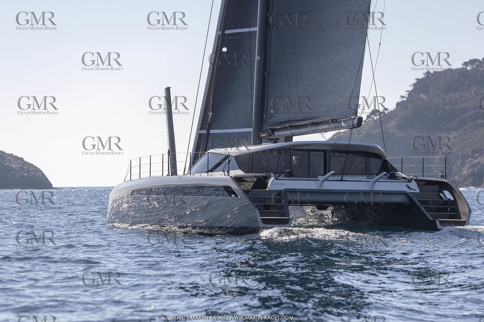 16 02 2019, Porquerolles (FRA,83), Gunboat 68 sail testing  3