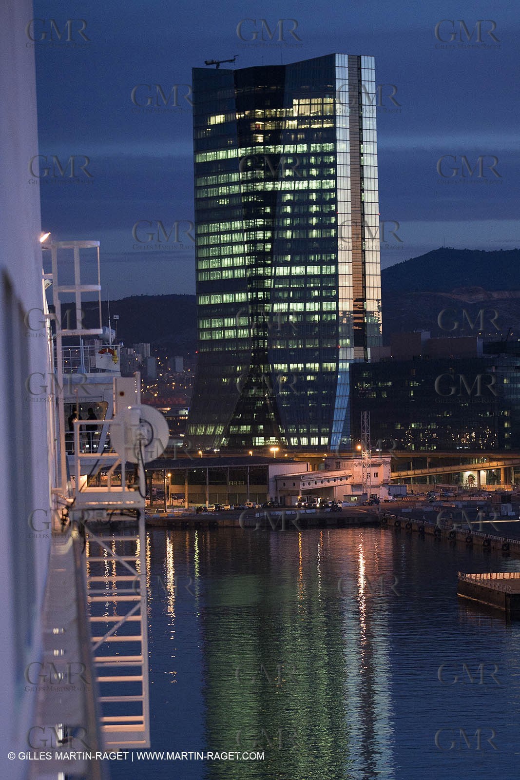 17 02 2012 - Marseille (FRA,13) - Arrival in Marseille harbour onboard ferry Piana (La Meridionale Corp.)