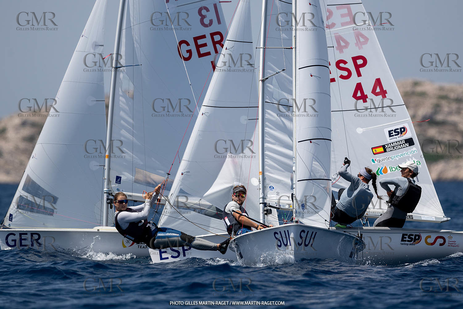 09 07 2023, Marseille (FRA), Paris 2024 Sailing Test Event, Race Day 1, 470
