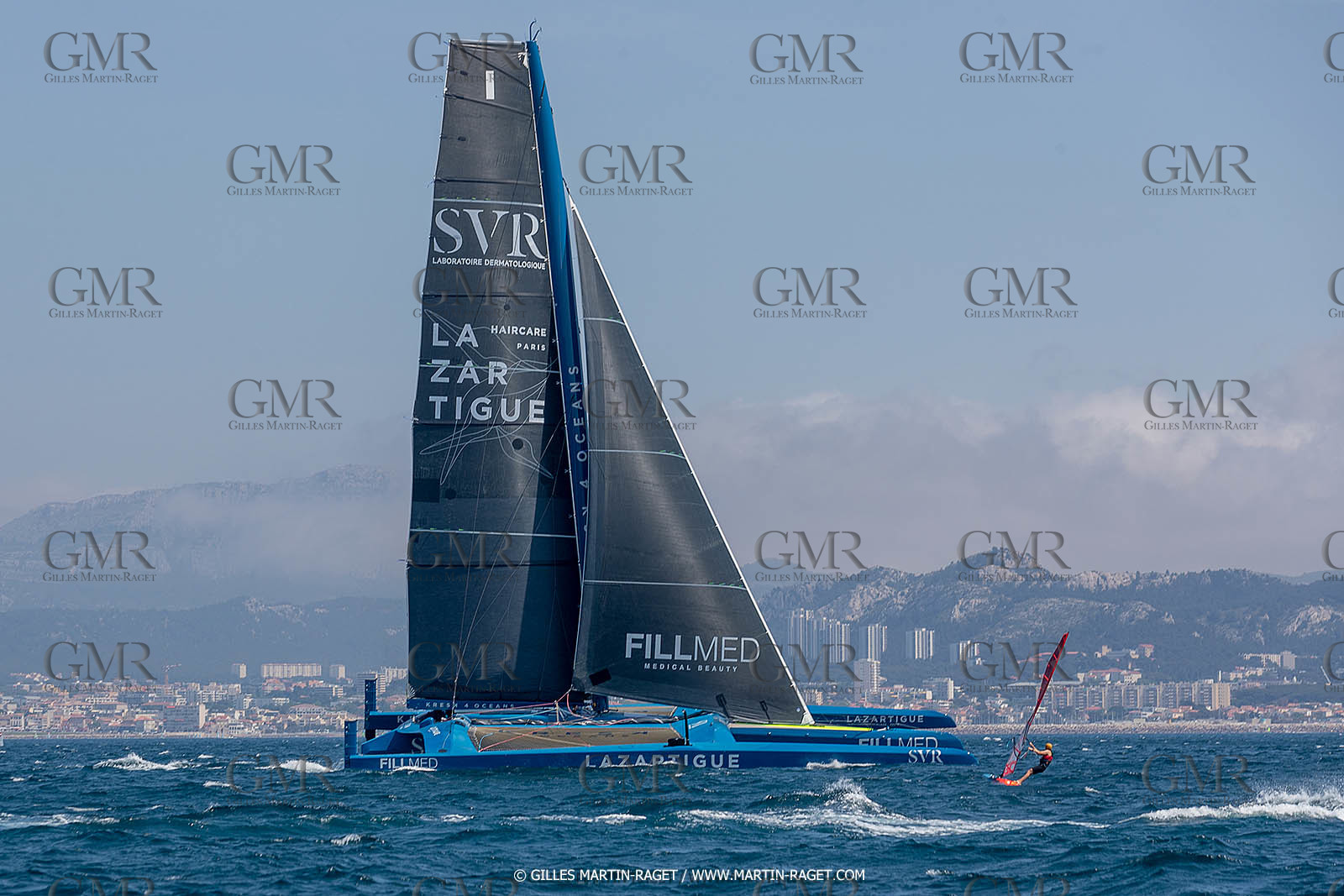 18 05 2022, Marseille (FRA), APremière navigation du trimaran Ultim SVR LAZARTIGUE à Marseille