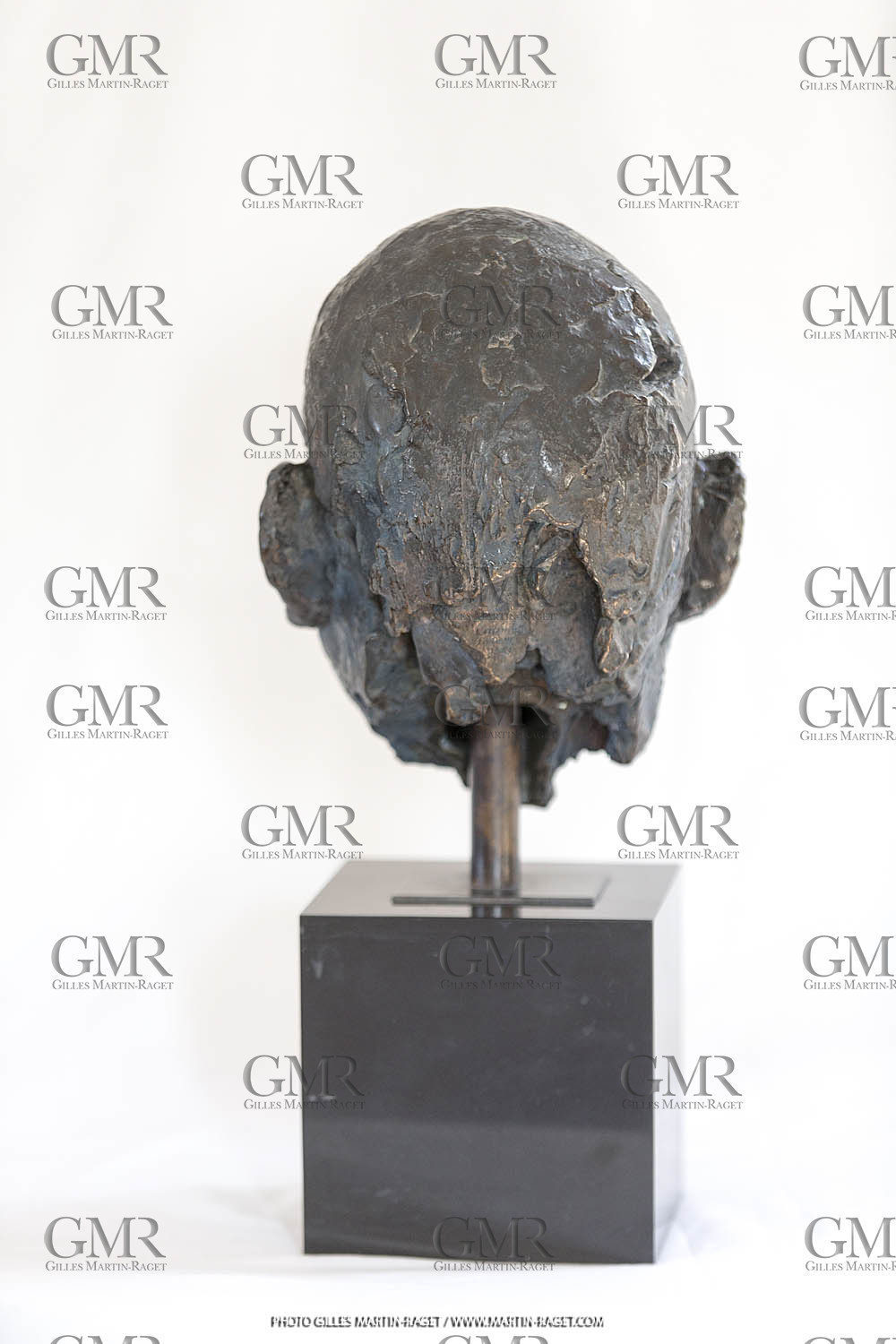06 03 2016, Saint Etienne du Grès (FRA,13), Oeuvre de Germaine Richier, buste Le Guerrier, 1945, 5 8