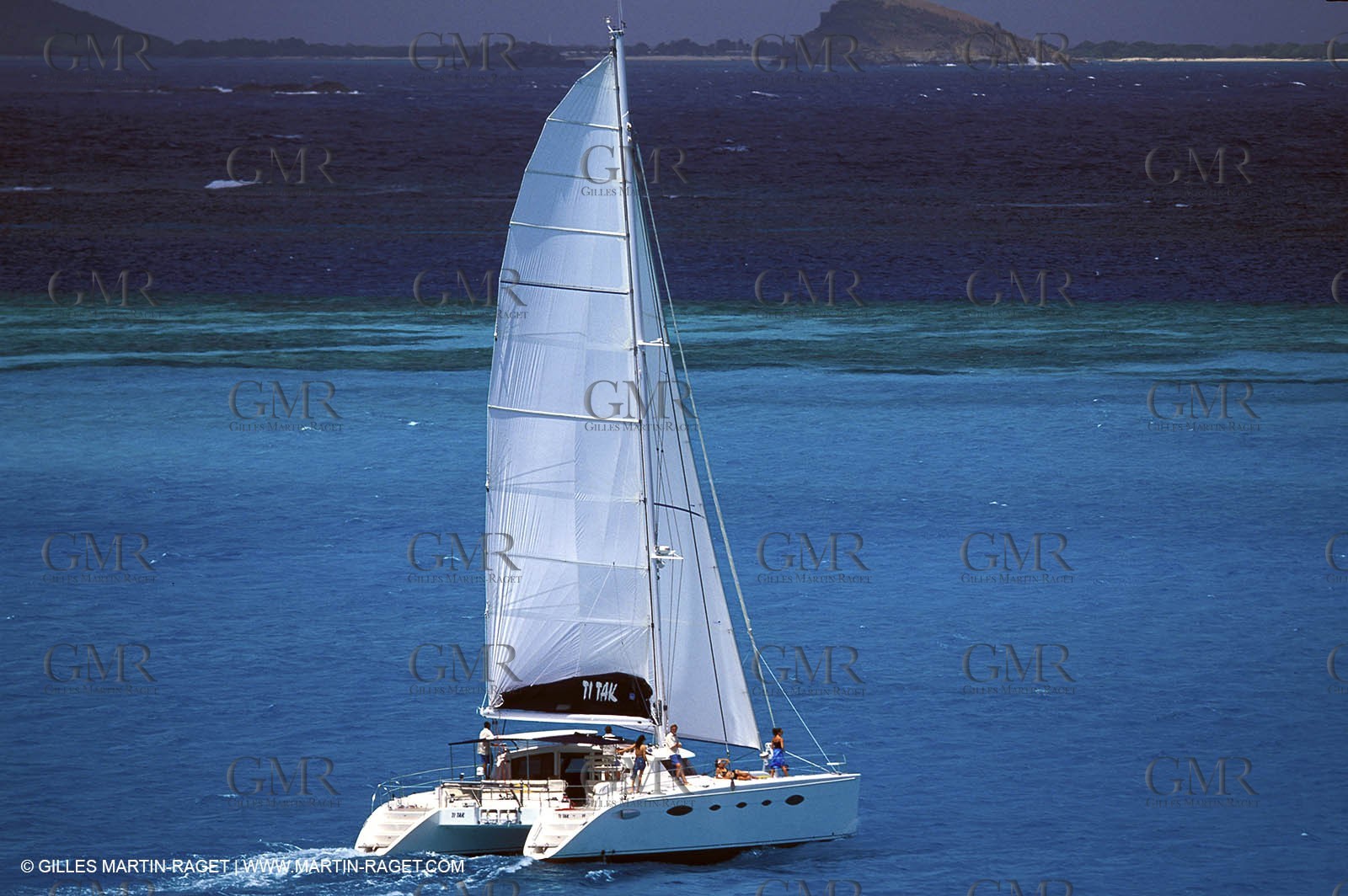 Cruising multihull sailing