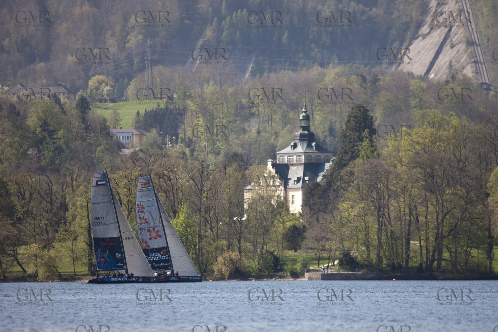 27 04 2010 - Gmunden (Lake Traunsee, Austria) - RC44 World Championship 2010 - BMW ORACLE Racing - Training
