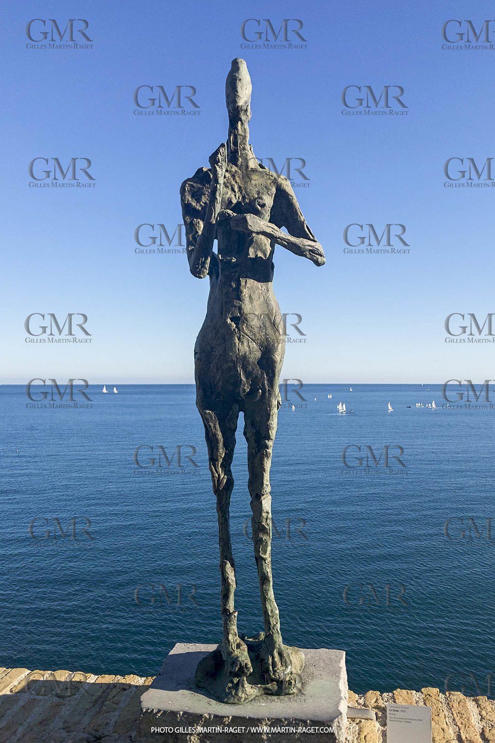 Oeuvre de Germaine Richier, Le Grain, 1955, au musée Picasso d'Antibes