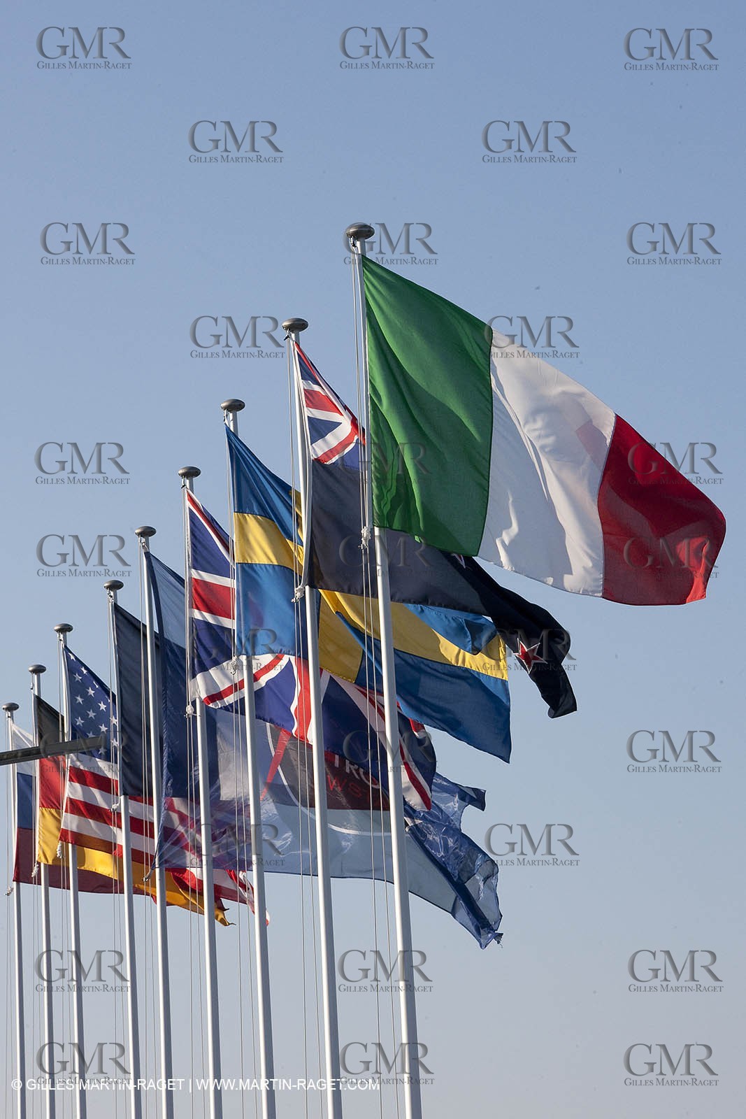 19 05 2010 - La Maddalena (ITA, Sardinia) Louis Vuitton Trophy - BMW ORACLE Racing -  - Opening Ceremony - Draw