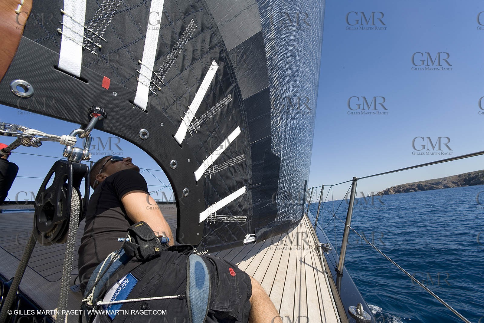 03 09 06 - Porto Cervo (Sardinia) - Maxi World Cup 2006 - Onboard Wally 90 Tango