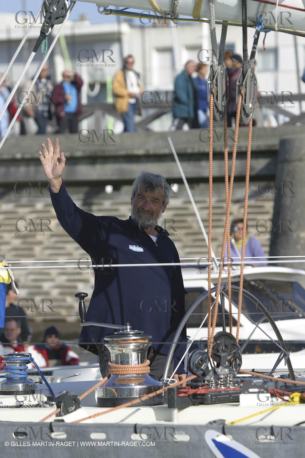 Record autour du monde à l'envers - Adrien - Jean-Luc Ven den Heede - départ des Sables d'Olonne