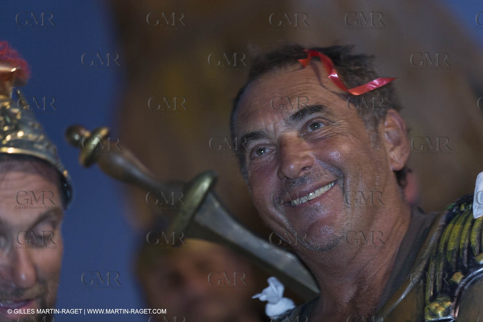 02 10 2014, Saint-Tropez (FRA,83), Voiles de Saint-Tropez 2014, Day 4, défilé des équipages   crew parade