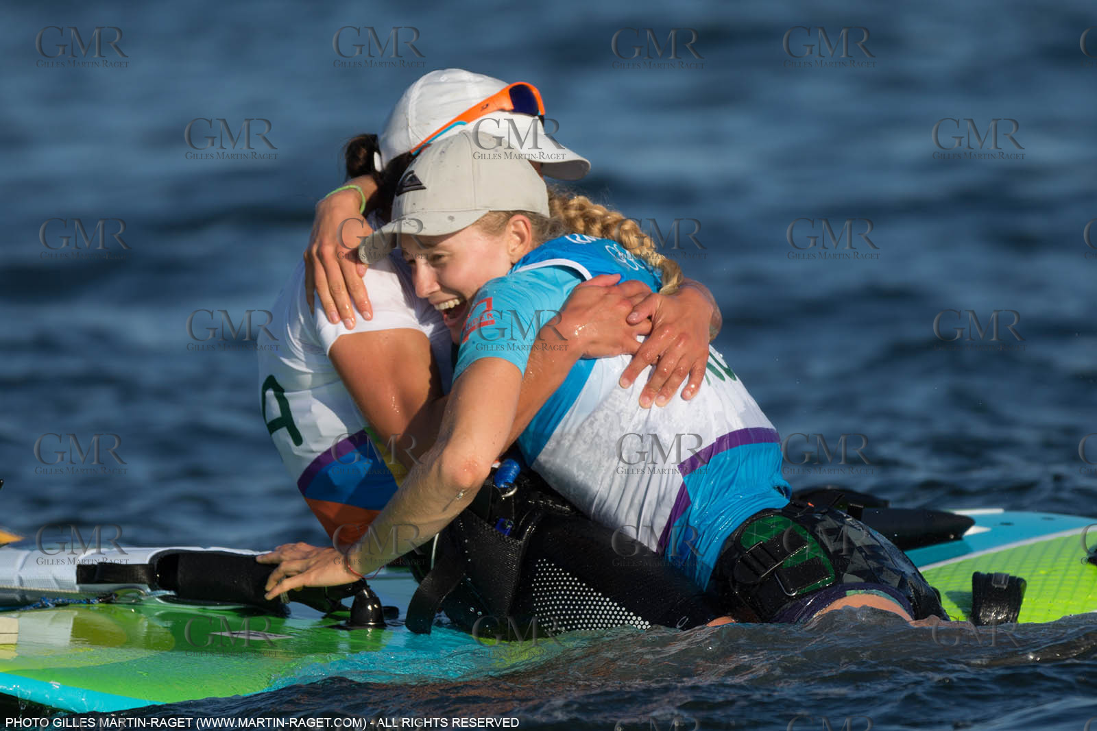 14 08 2016, Rio de Janeiro (BRA), 2016 Olympic Games, Sailing, RSX Women medal race, Charline Picon (FRA), gold medalist
