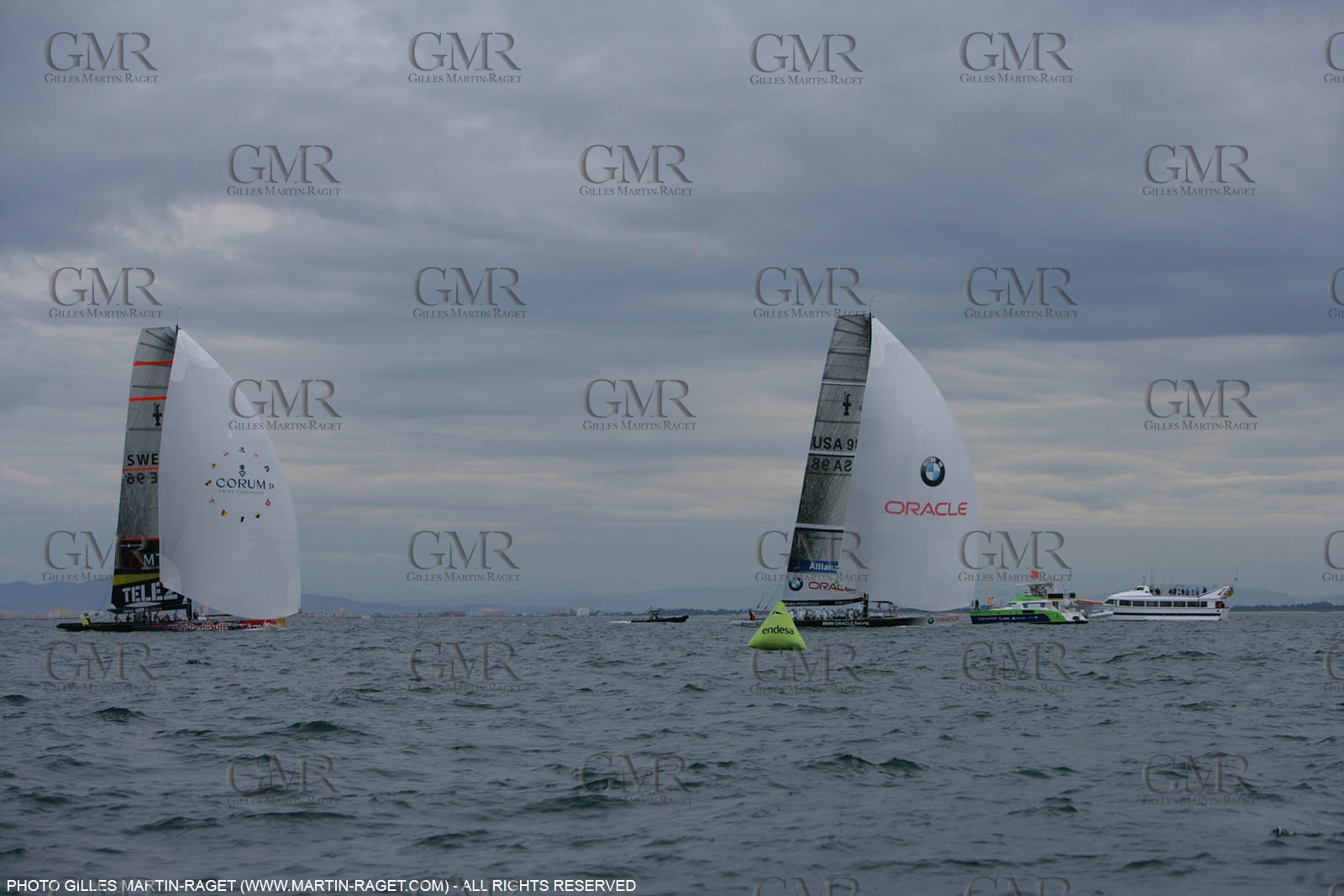 2 05 2007-Valencia (Spain)- 32nd America's Cup - Louis Vuitton Cup - RR2 - Day 4 - BMW ORACLE Racing