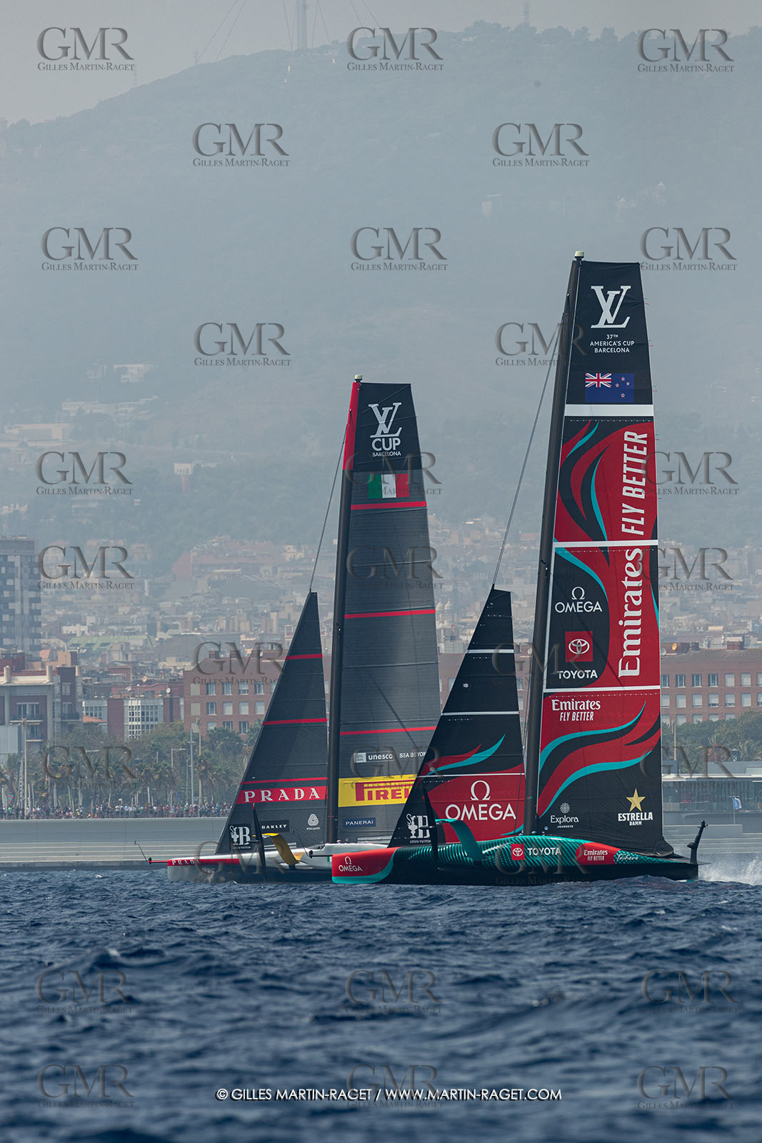 22 08 2024, Barcelona (ESP), Louis Vuitton 37th America's Cup, Louis Vuitton Preliminary Regatta, Race Day 1