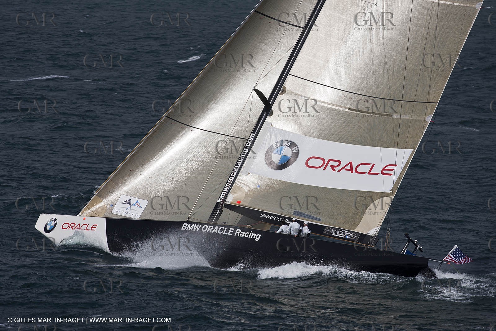 05 08 2010 - Cowes (UK, IOW) - The 1851 Cup -  BMW ORACLE Racing -  - Round The Island Race - From Ste Catherine to the Needles.