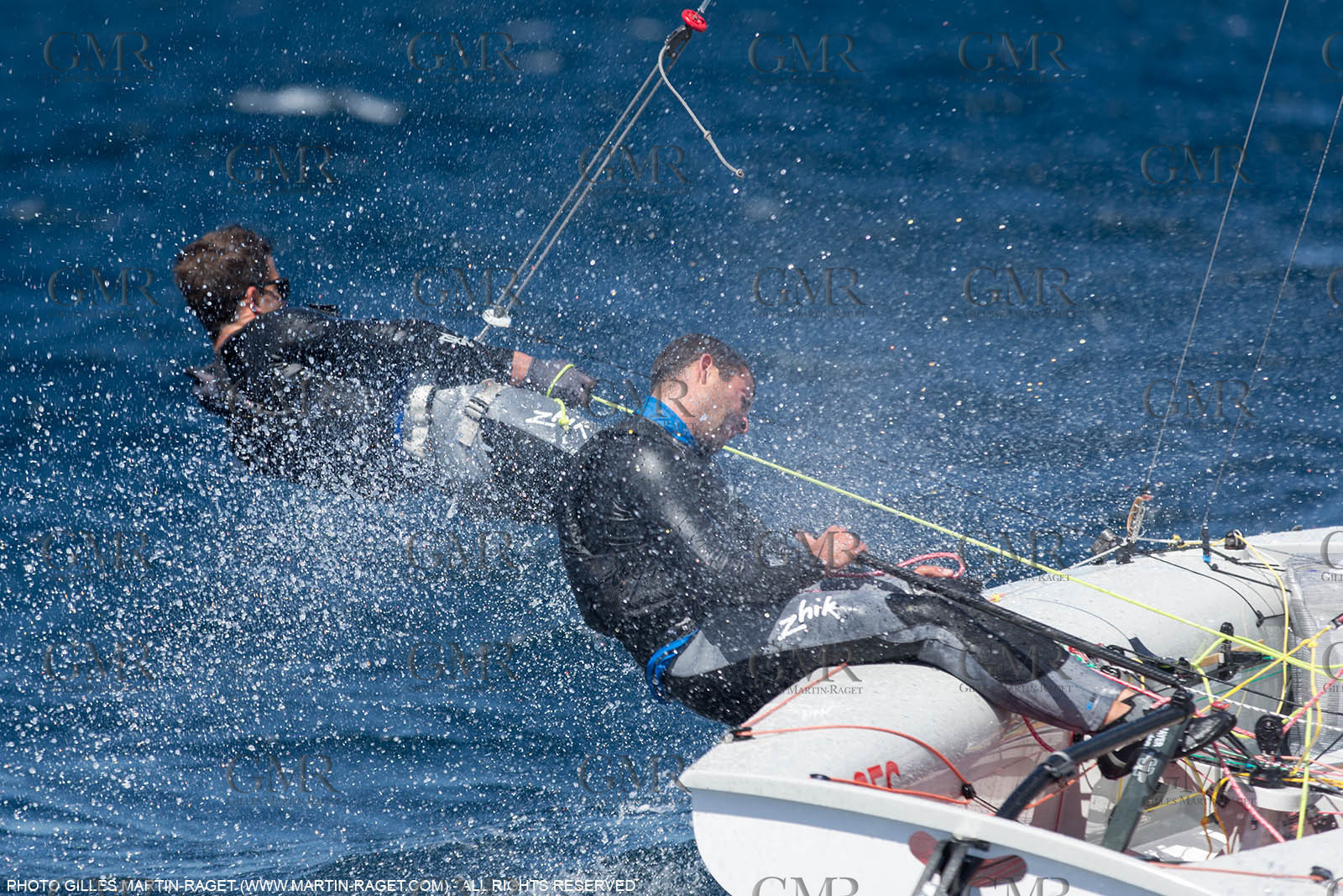 25 04 2016, Hyères (FRA,83), Jeux Olympiques Rio 2016, voile, 470, Sofian Bouvet   Jeremie Mion, SFS Voile