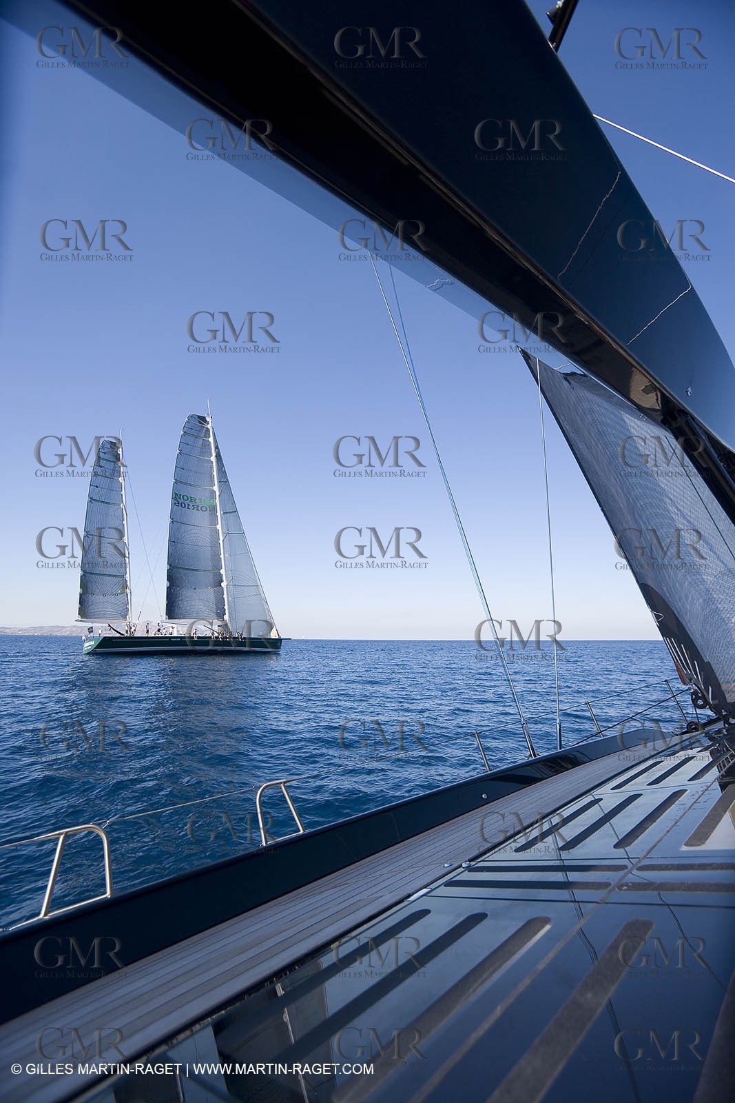 03 09 06 - Porto Cervo (Sardinia) - Maxi World Cup 2006 - Onboard Wally 90 Tango