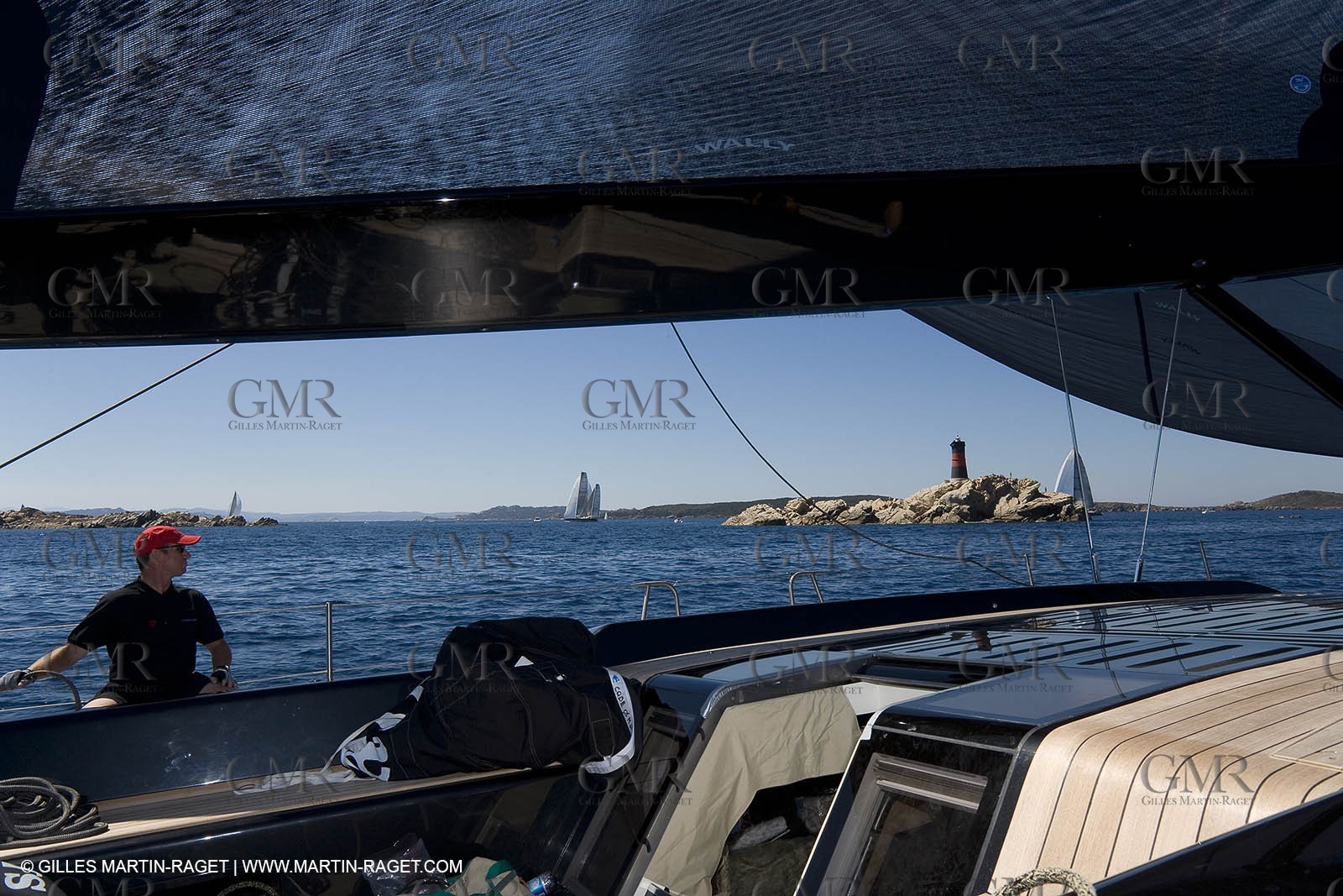 03 09 06 - Porto Cervo (Sardinia) - Maxi World Cup 2006 - Onboard Wally 90 Tango