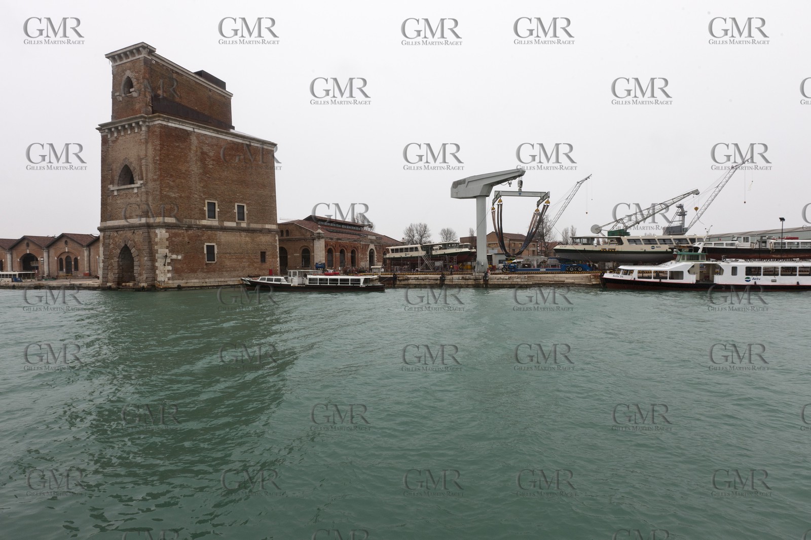 20 02 2012 - Venezia (ITA) - 34th America'sCup - Venezia 2012 America's Cup World Series - The Arsenale where the AC45 moorings, public village, media center and Club 45 will be located