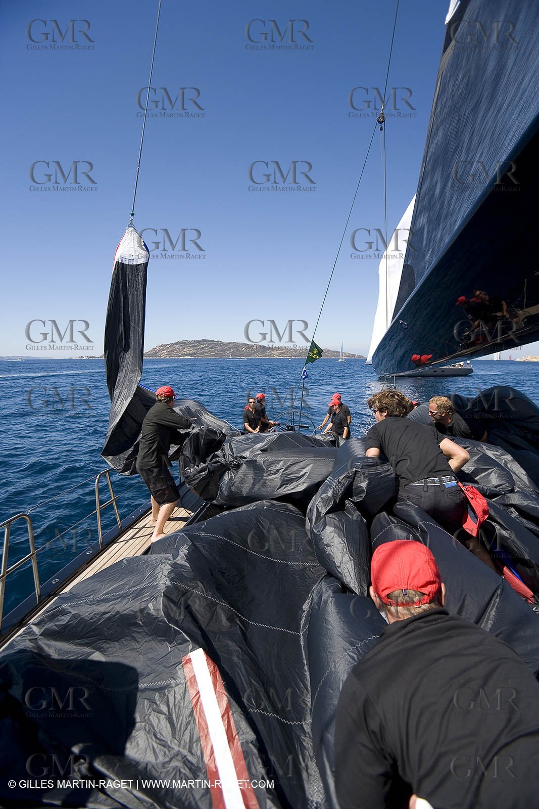 03 09 06 - Porto Cervo (Sardinia) - Maxi World Cup 2006 - Onboard Wally 90 Tango