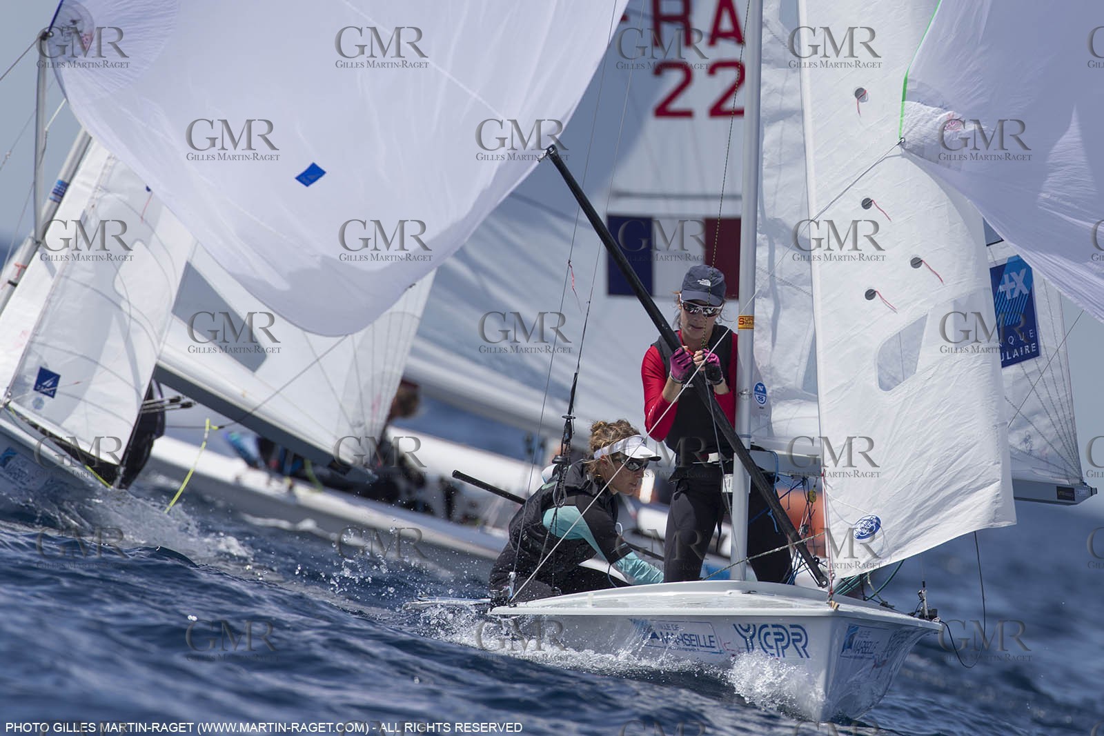 10 04 2015, Marseille (FRA), Yachting Club de la Pointe Rouge - Coupe Internationale de Printemps des 470, Day 3