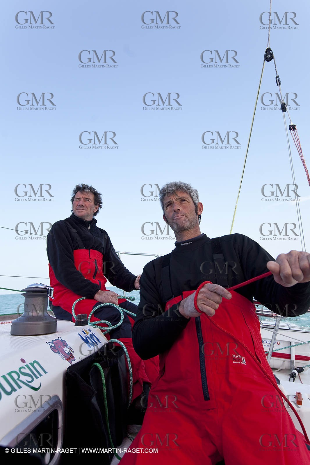 13 03 2010 -  La Grande Motte   Port Camargue (FRA) - Groupe Bel - Kito de Pavant   Sebastien Audigane training for Transat AG2R