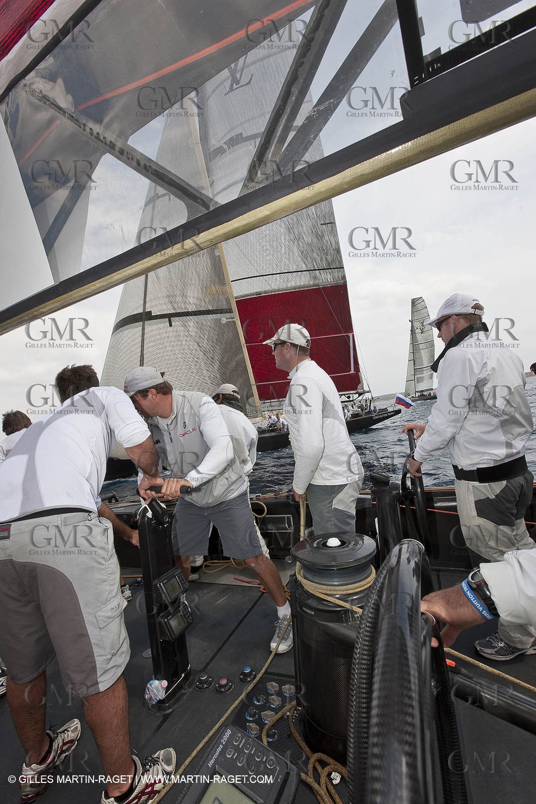 19 05 2010 - La Maddalena (ITA, Sardinia) Louis Vuitton Trophy - BMW ORACLE Racing - Training