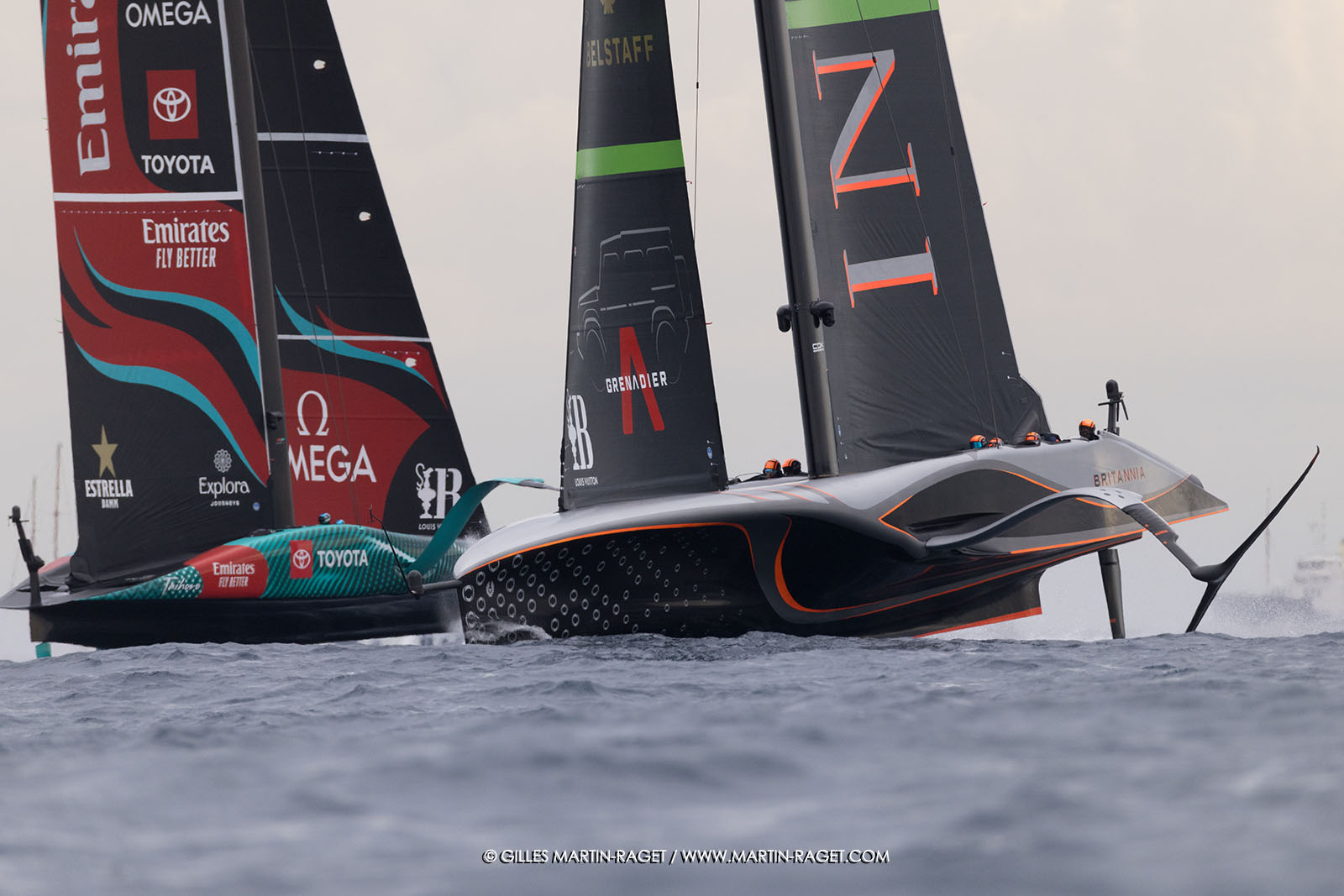 18 10 2024, Barcelona (ESP), Louis Vuitton 37th America's Cup, Final Match, Race Day 5, Race 7