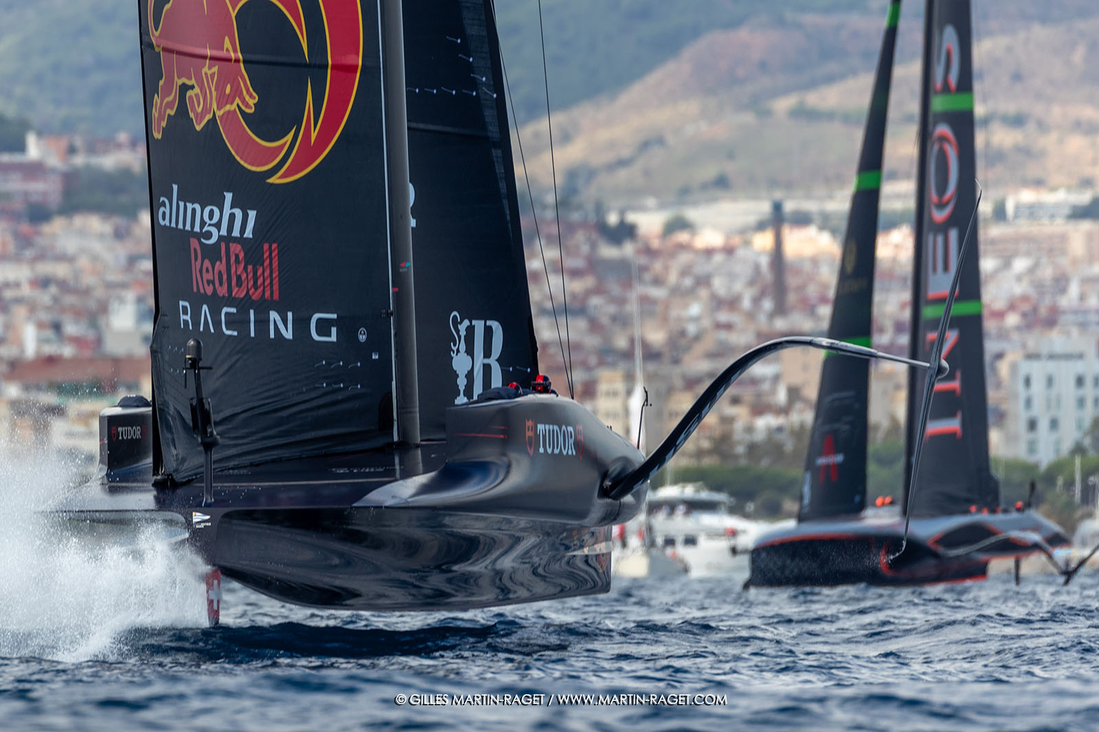 18 09 2024, Barcelona (ESP), 37th America's Cup, Deli-finale Louis Vuitotn Cup, Race Day 4, Alinghi éliminé mais avec les honneurs, vainqueur de deux régates