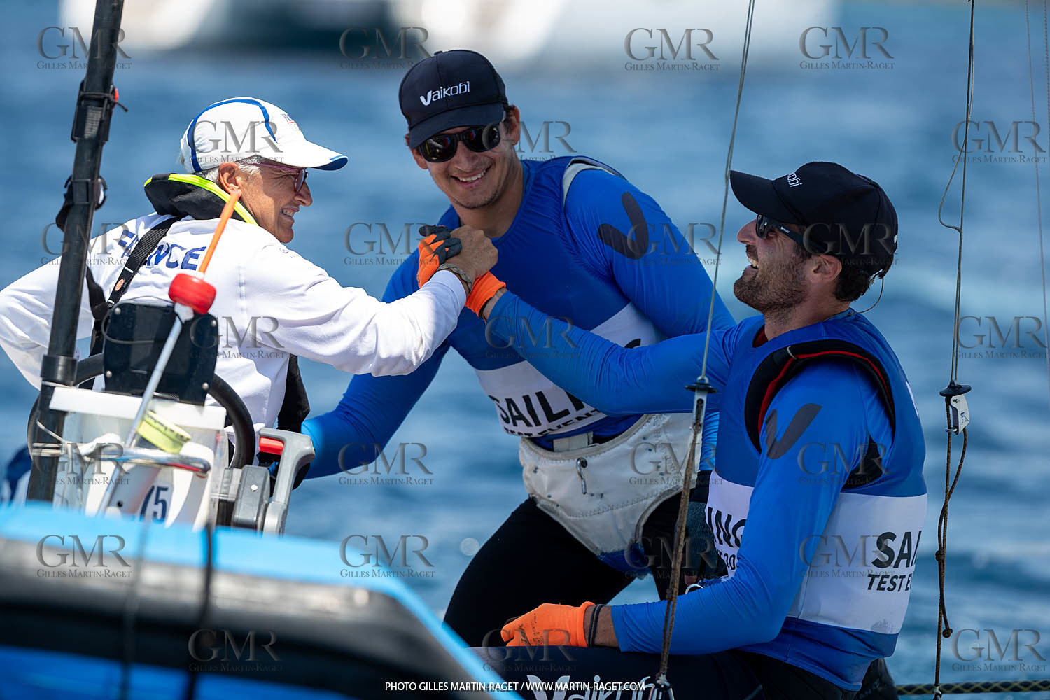 16 07 2023, Marseille, (FRA), Paris 2024 Olympic Games 2024 Sailing Test Event, Day 8, Medal race 49er Men