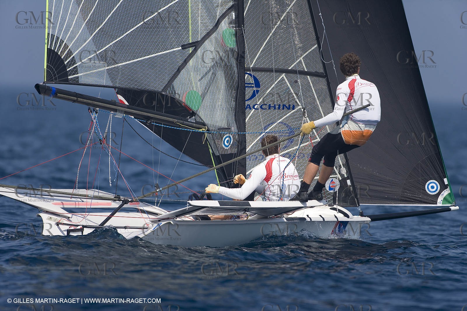 23 04 2007 - 2007 Semaine Olympique Française - Hyères (South of France) - Day 2 - Team France - 49er - MONTEAU - GUILLOU Damien