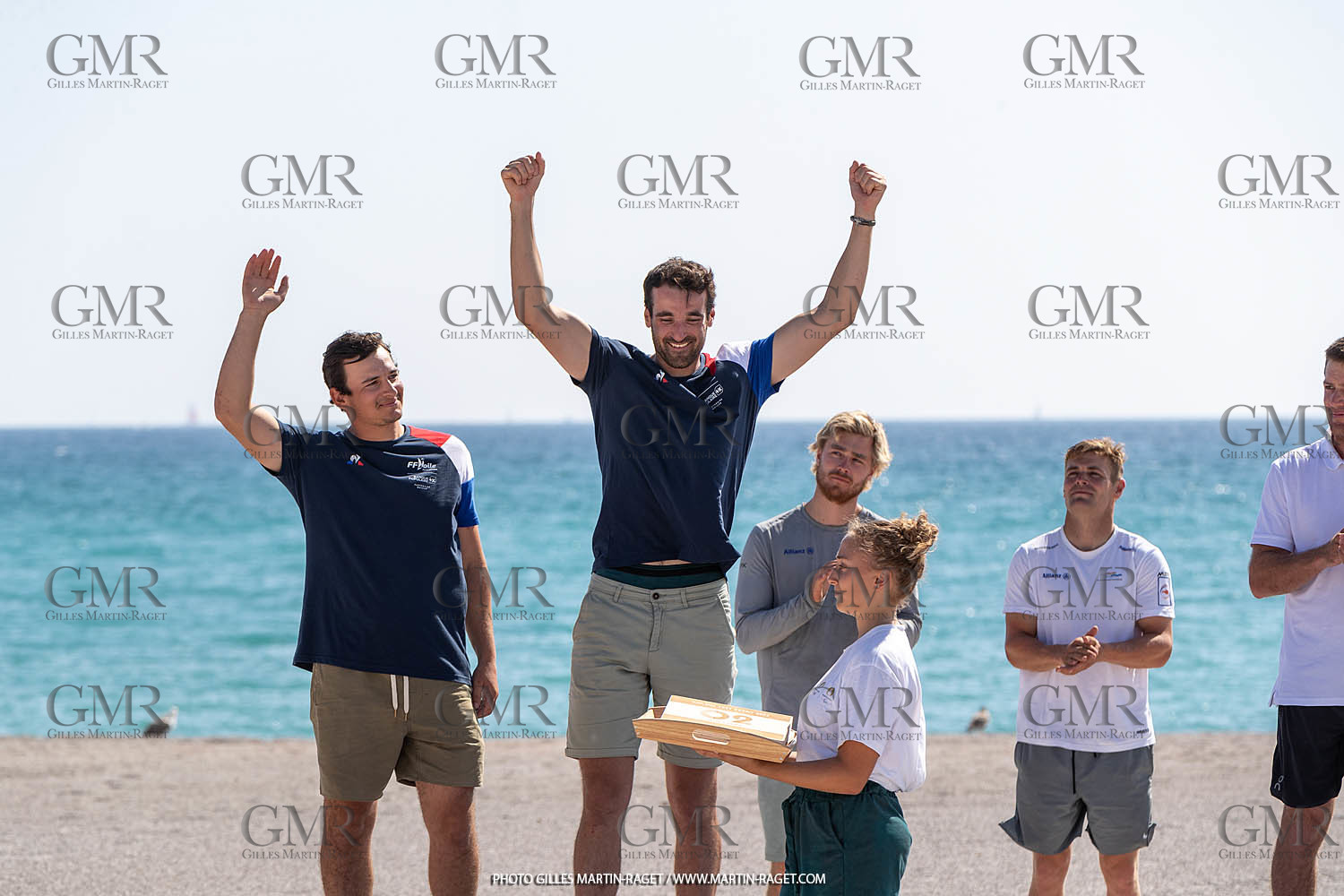 16 07 2023, Marseille, (FRA), Paris 2024 Olympic Games 2024 Sailing Test Event, Day 8, Medal race 49er Men