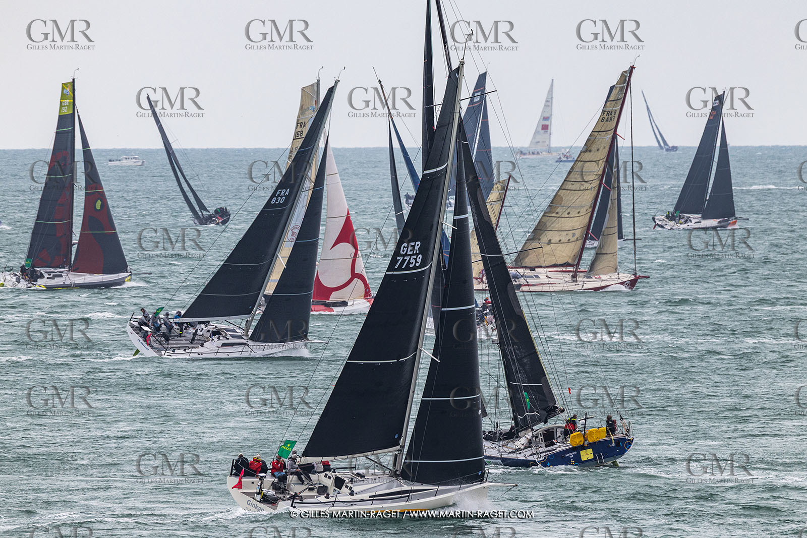 26 07 2025, Cowes (UK, IOW), Admiral's Cup 2025, Rolex Fastnet Race start,