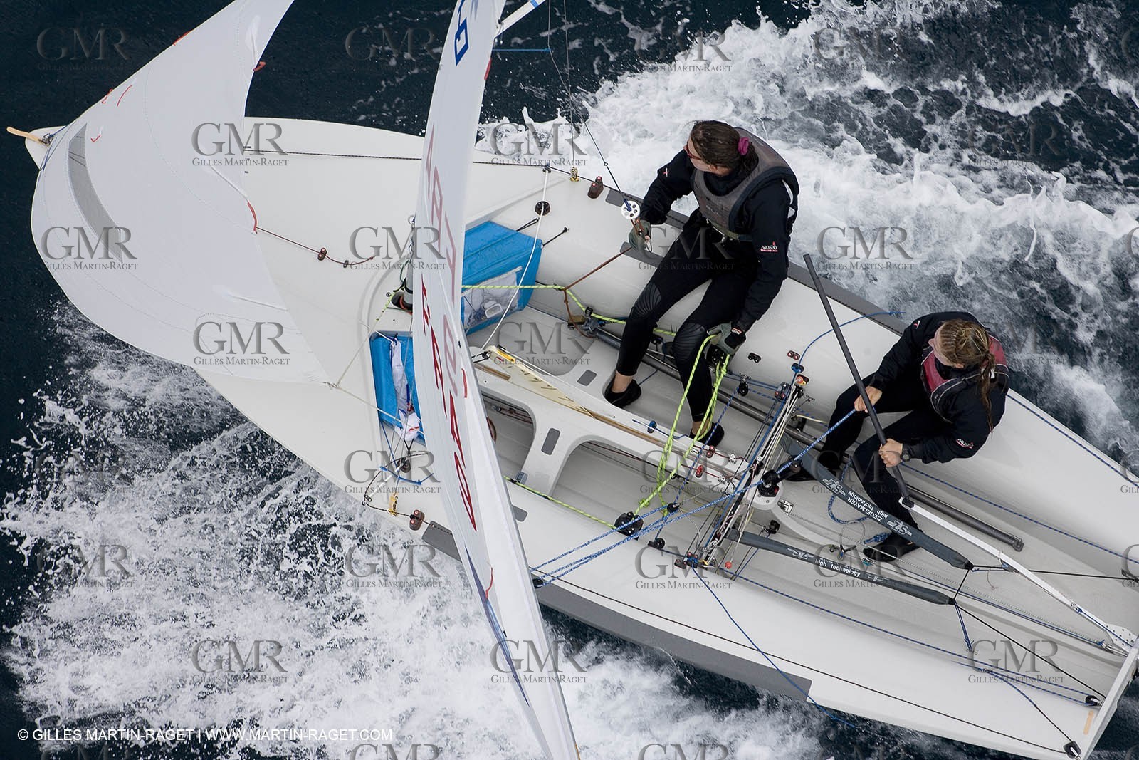 26 04 2007 - 2007 Semaine Olympique Française - Hyères (South of France) - Day 5 - Team France - 470 Femme - Lecointre-Lemaître