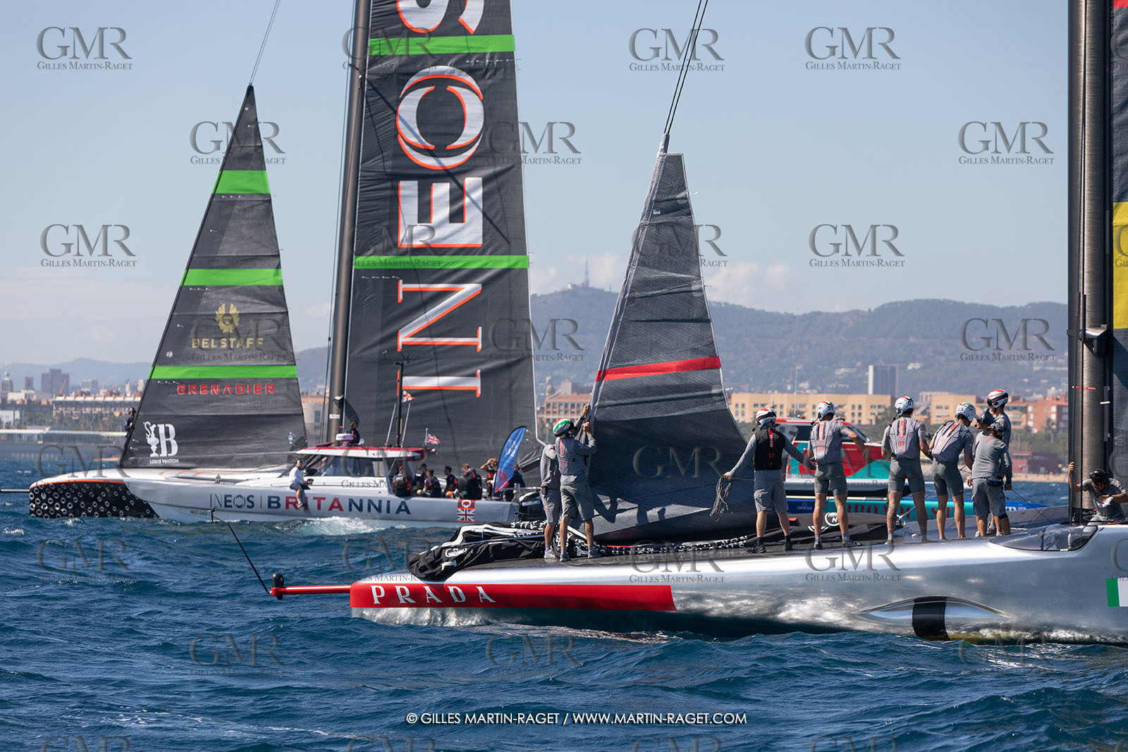 26 09 2024, Barcelona (ESP), 37th America's Cup, Louis Vuitton Cup Final, Race Day 1