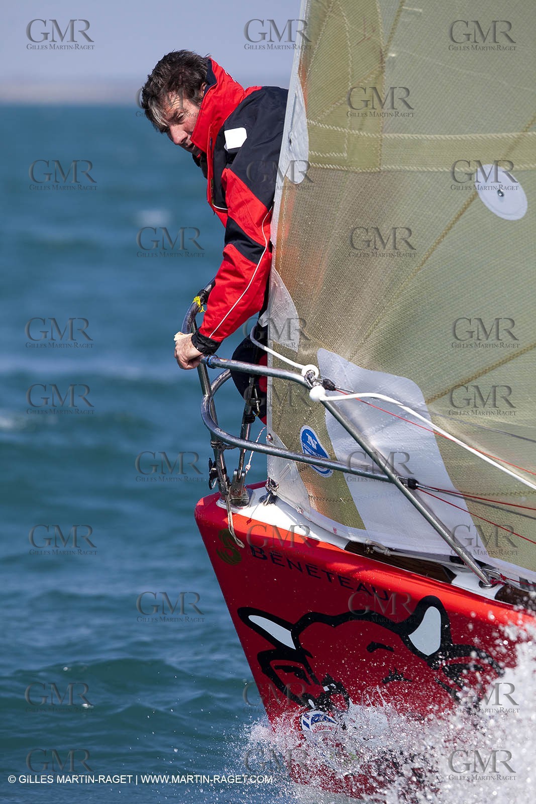 13 03 2010 - La Grande Motte   Port Camargue (FRA) - Groupe Bel - Entraînement Kito de Pavant   Sébastien Audigane en vue de la Transat AG2R 2010