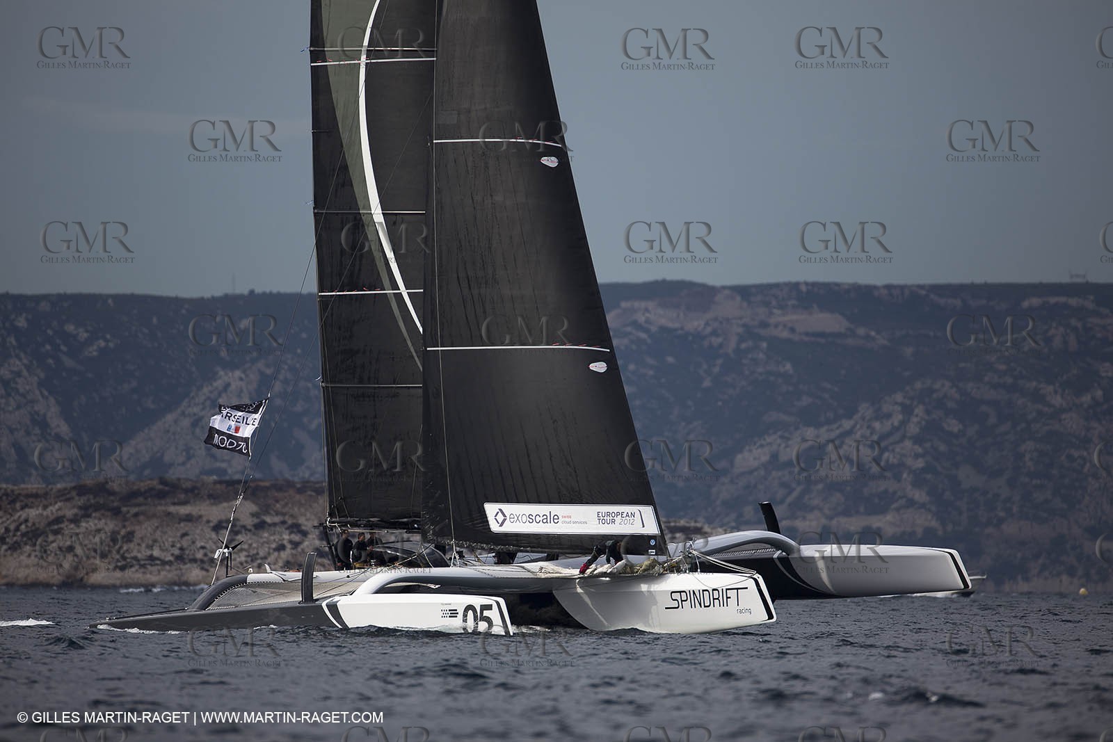 29 09 2012 - Marseille (FRA,13) - Alpari World Match Race Tour - Match Race France 2012 - Day 5 - Final Ian Williams (GBR) Vs William Tiller (NZL)