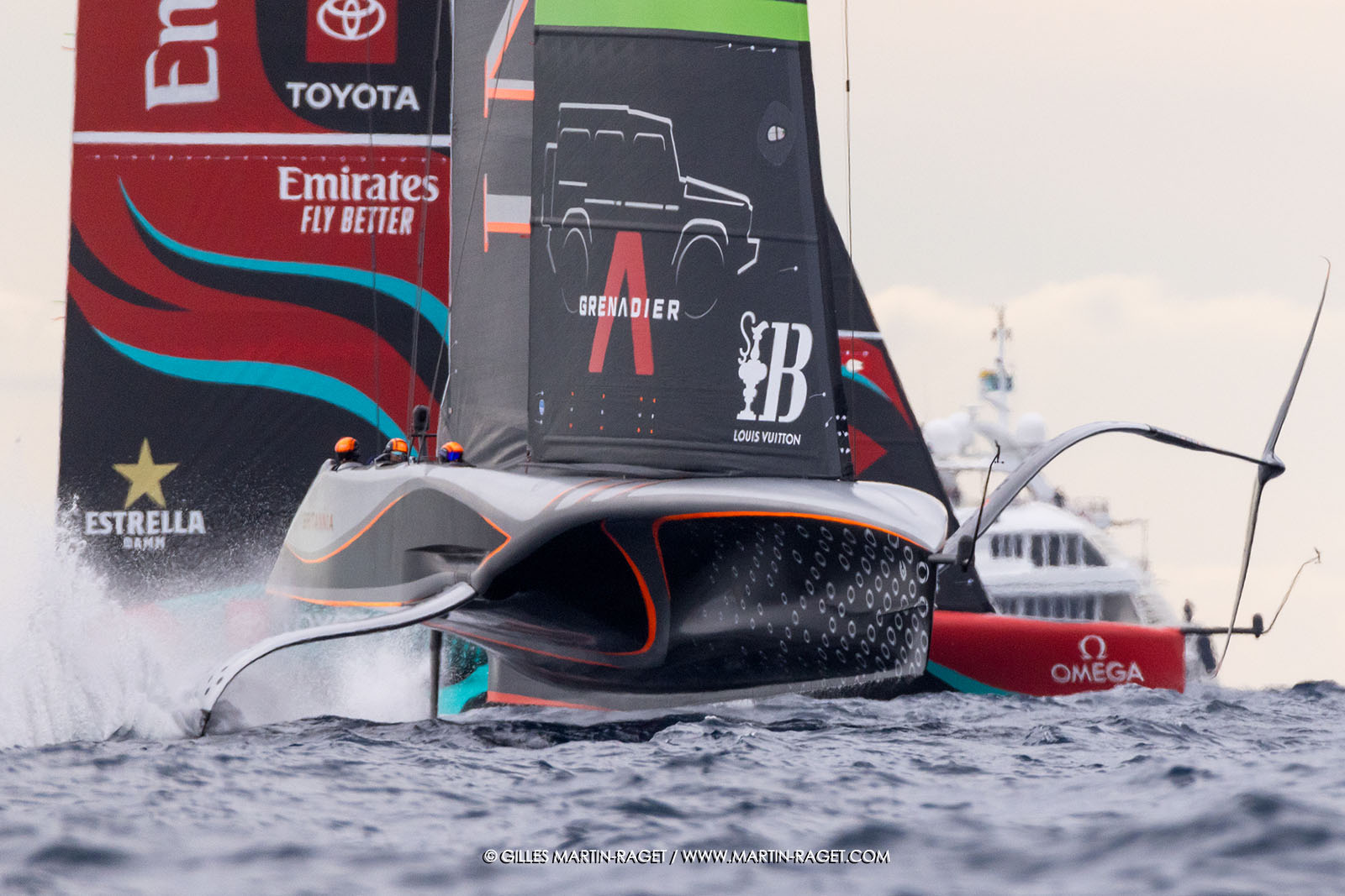18 10 2024, Barcelona (ESP), Louis Vuitton 37th America's Cup, Final Match, Race Day 5, Race 7