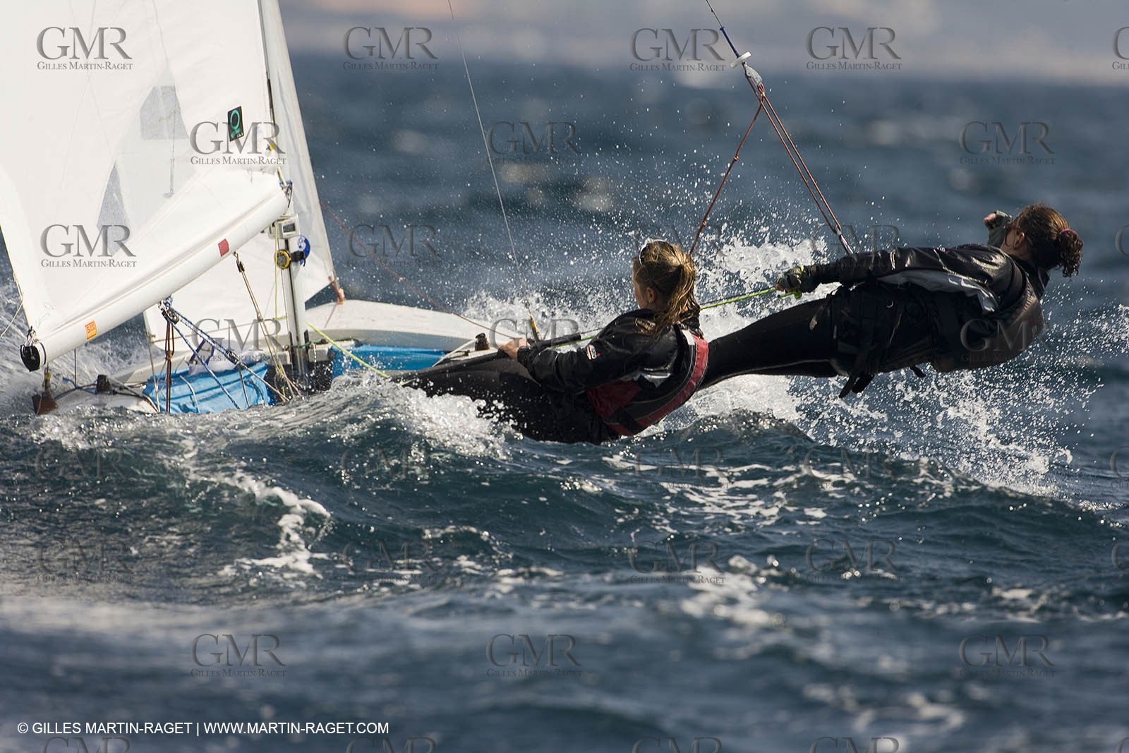 27 04 2007 - 2007 Semaine Olympique Française - Hyères (South of France) - Day 6 - Medal Race - Team France - Lecointre-Lemaître