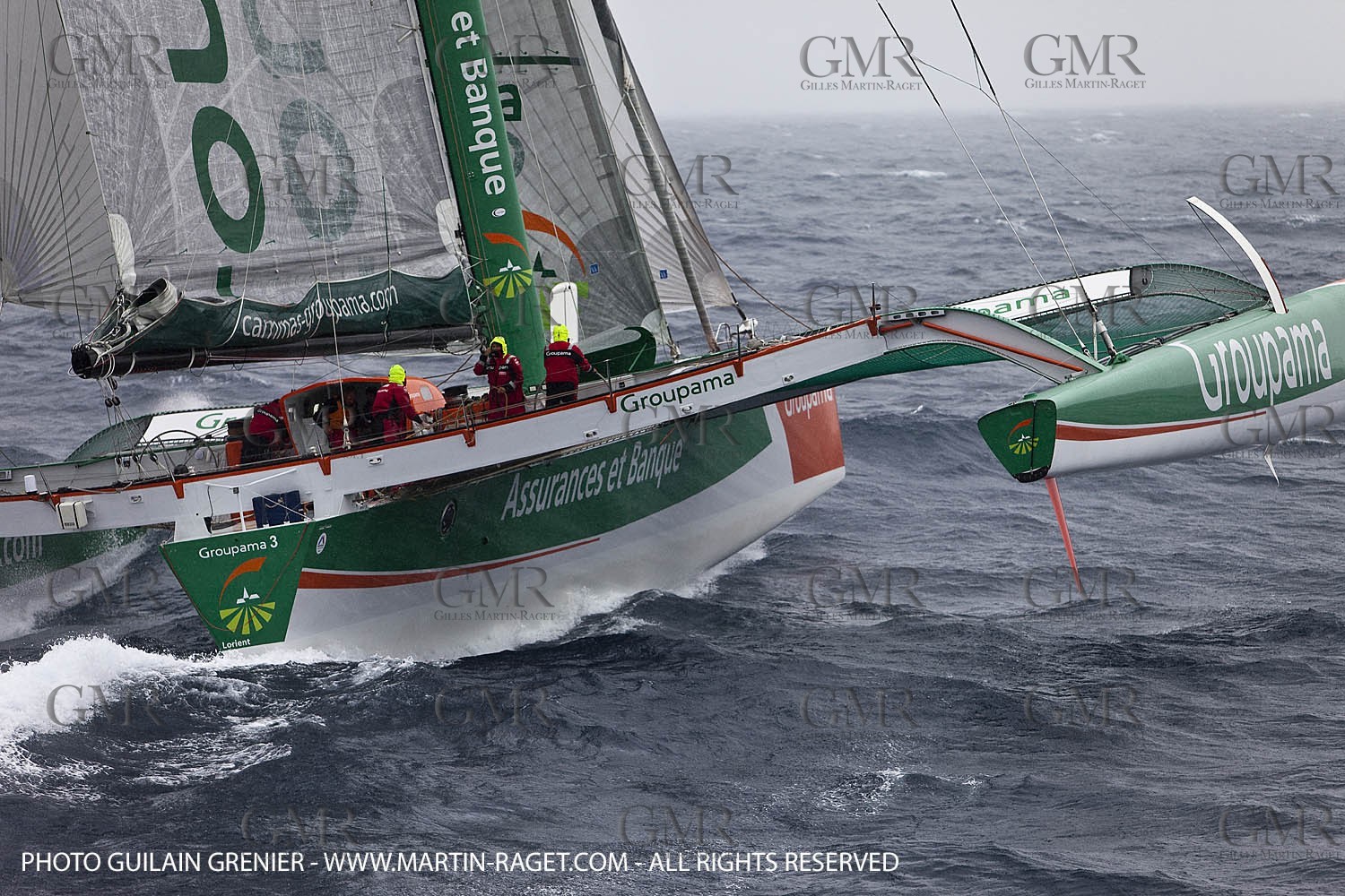 05 14 09 - Marseilles - Mediterranean Record - Groupama 3 - Franck Cammas - G Class - Start from Marseilles to Carthage (Tunisia)